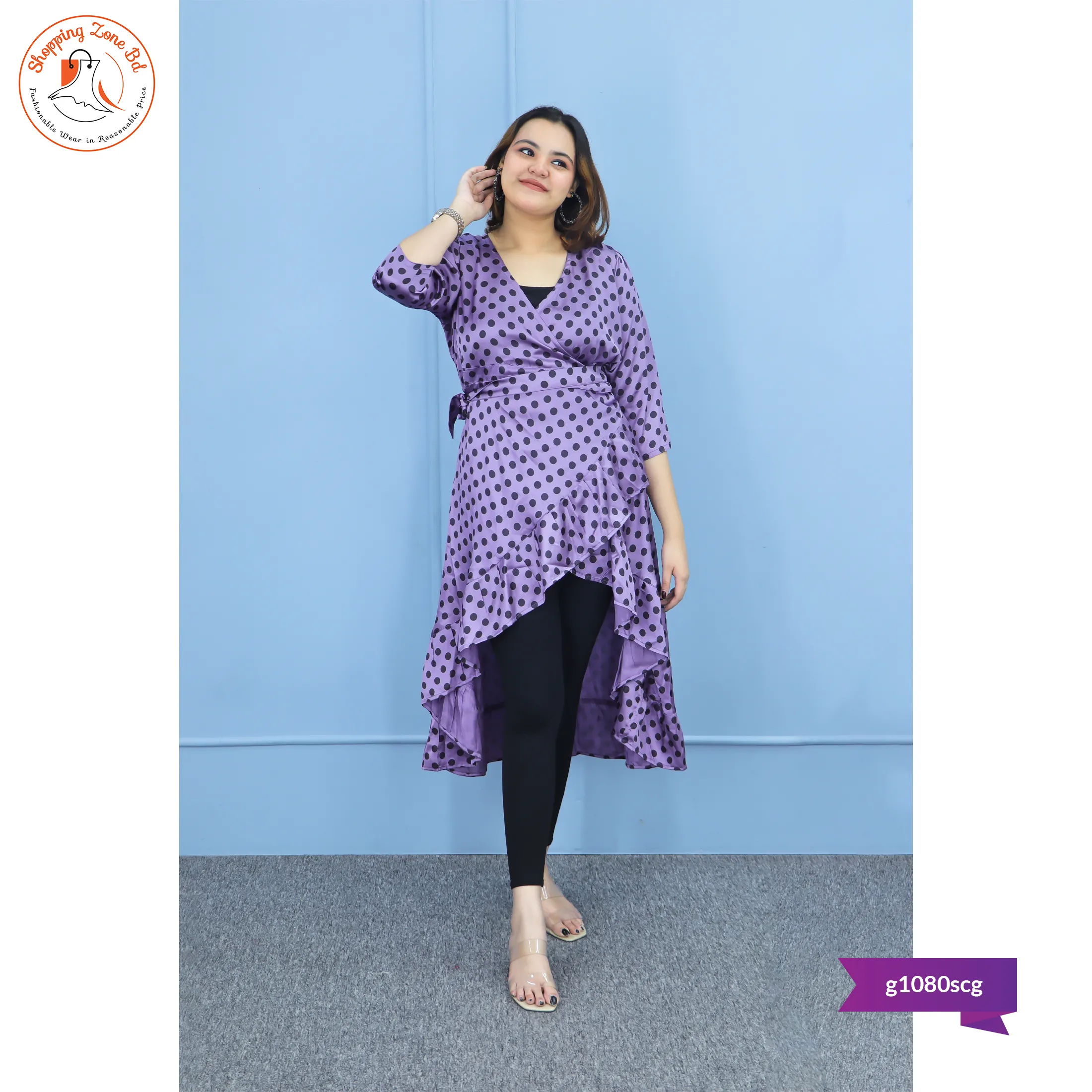 Women’s Shrug Cum Gown | Crepe Silk