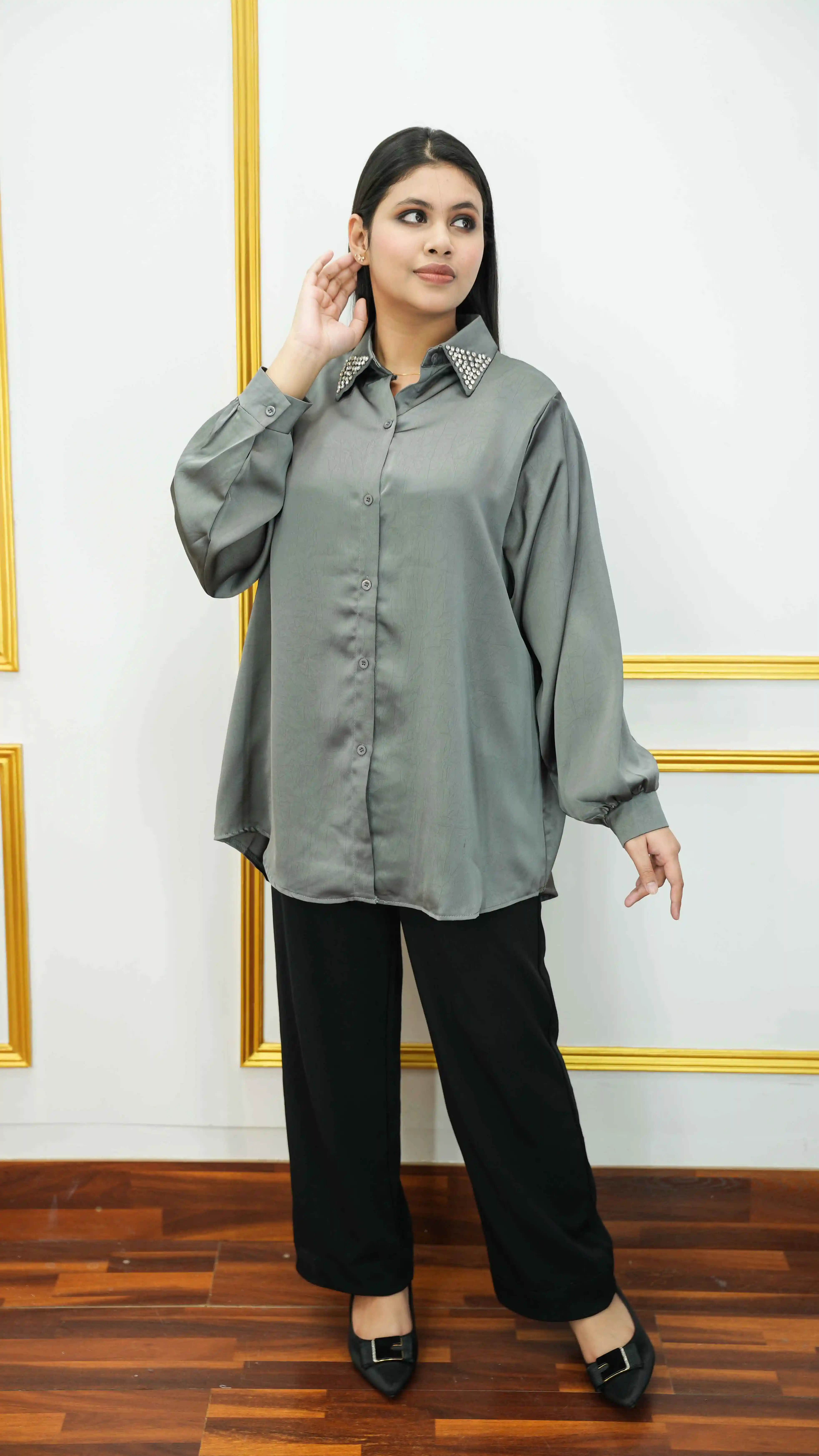 Thai Imported Georgette Long Shirt for Women
