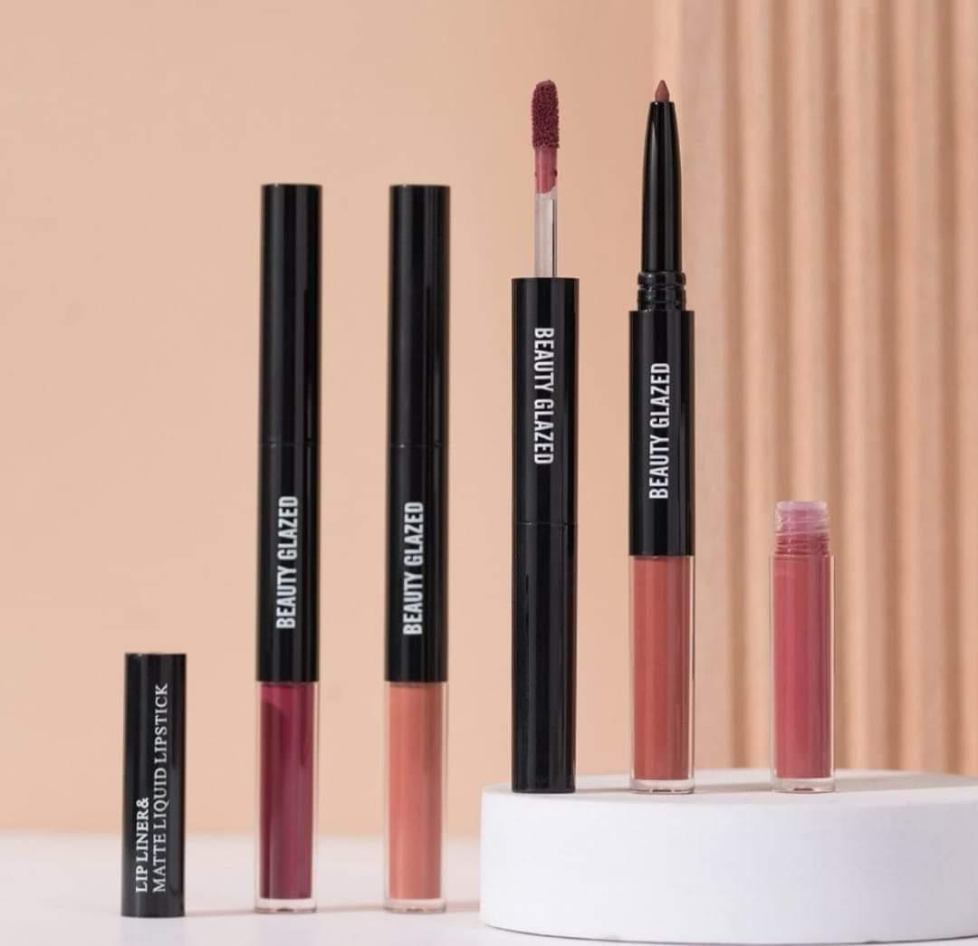 Beauty Glazed 2-in-1 Matte Lipliner & Long-Lasting Lipstick