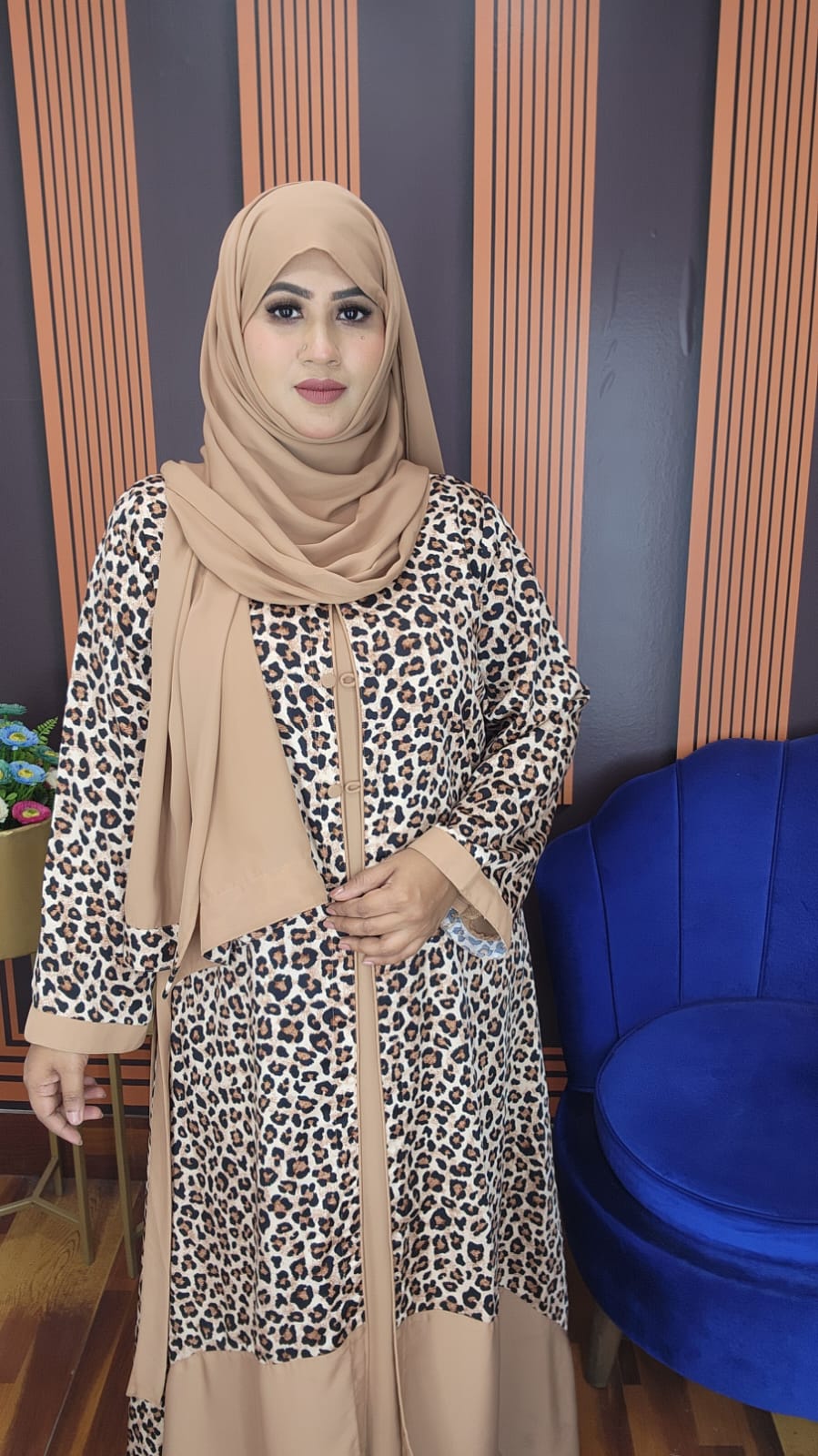 Double Part Abaya Borka Set for Women | Dubai Cherry Fabric