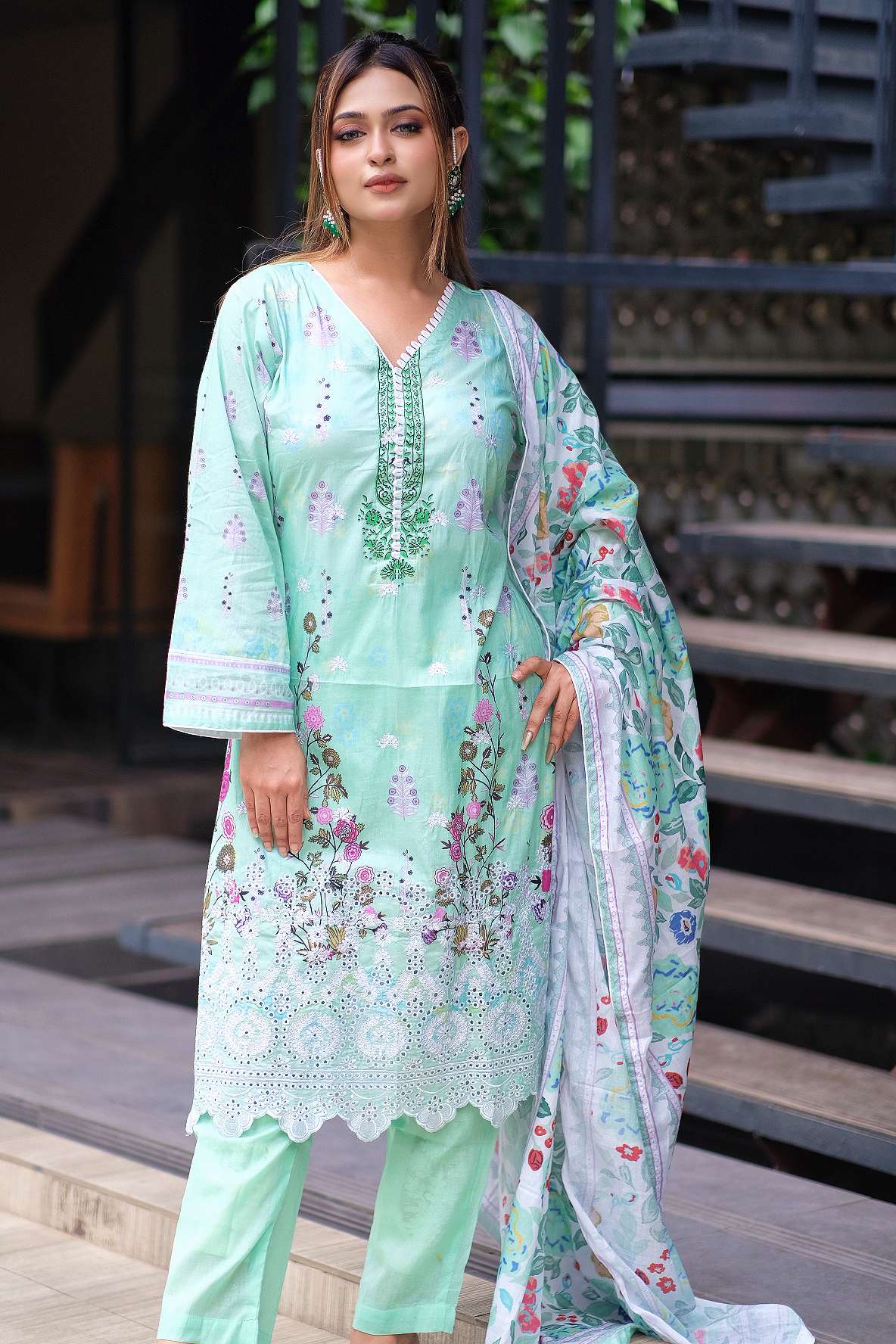 Premium Cotton Ready Three Piece