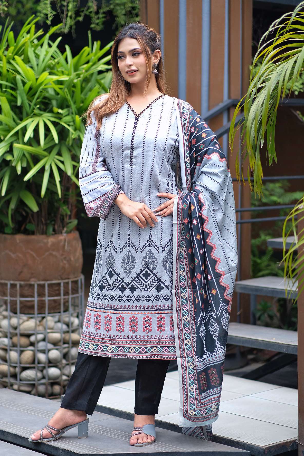 রেডি থ্রি পিস | Ready Three Piece | Shopping Zone BD | Style #G1550AB