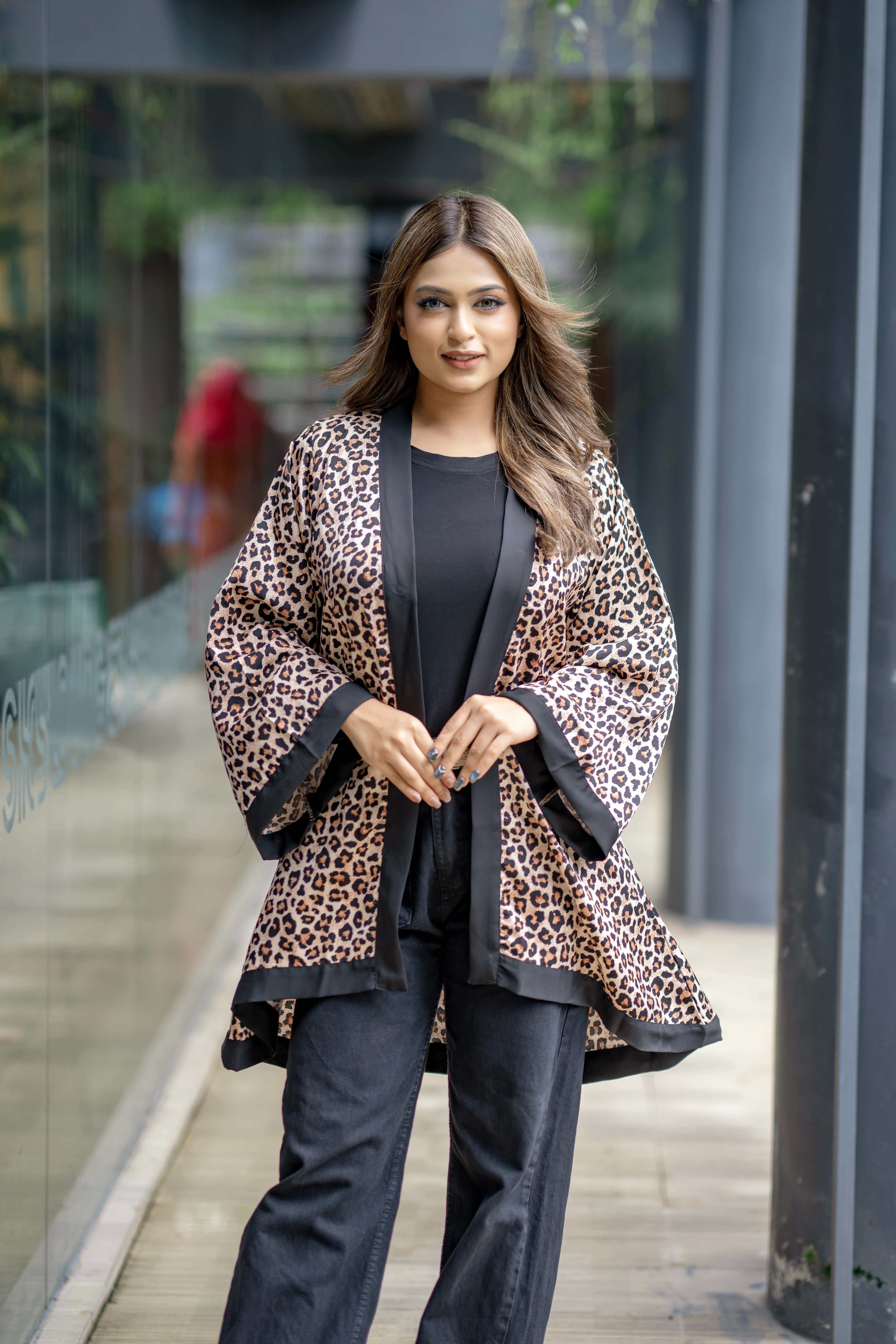 Exclusive Kimono — Tiger Print Western | Shopping Zone BD | Style #G1250ST