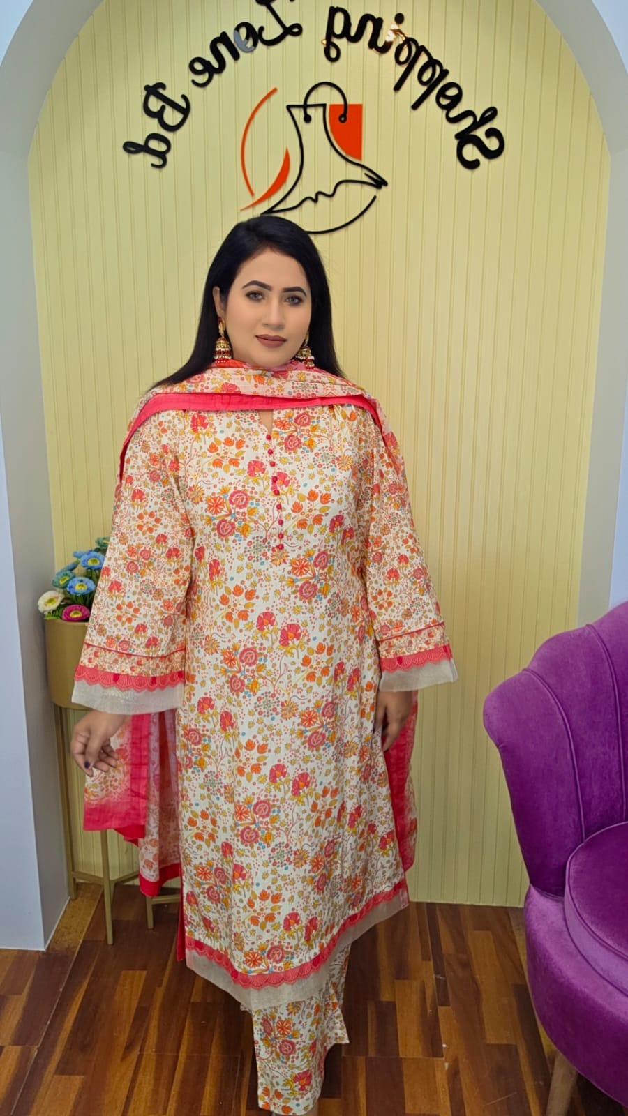 Ready Three Piece – Luxury Cotton Collection | Shopping Zone BD | Style #G1899LF