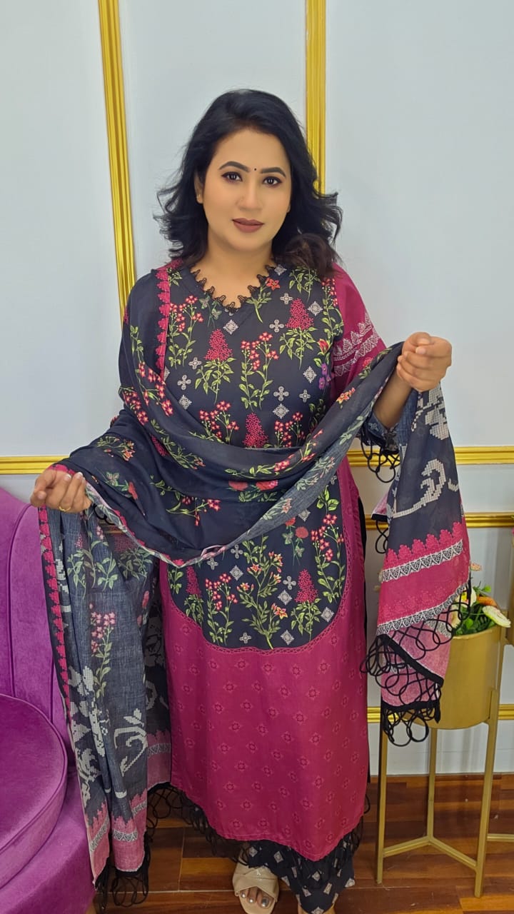 Unstitched Three Piece