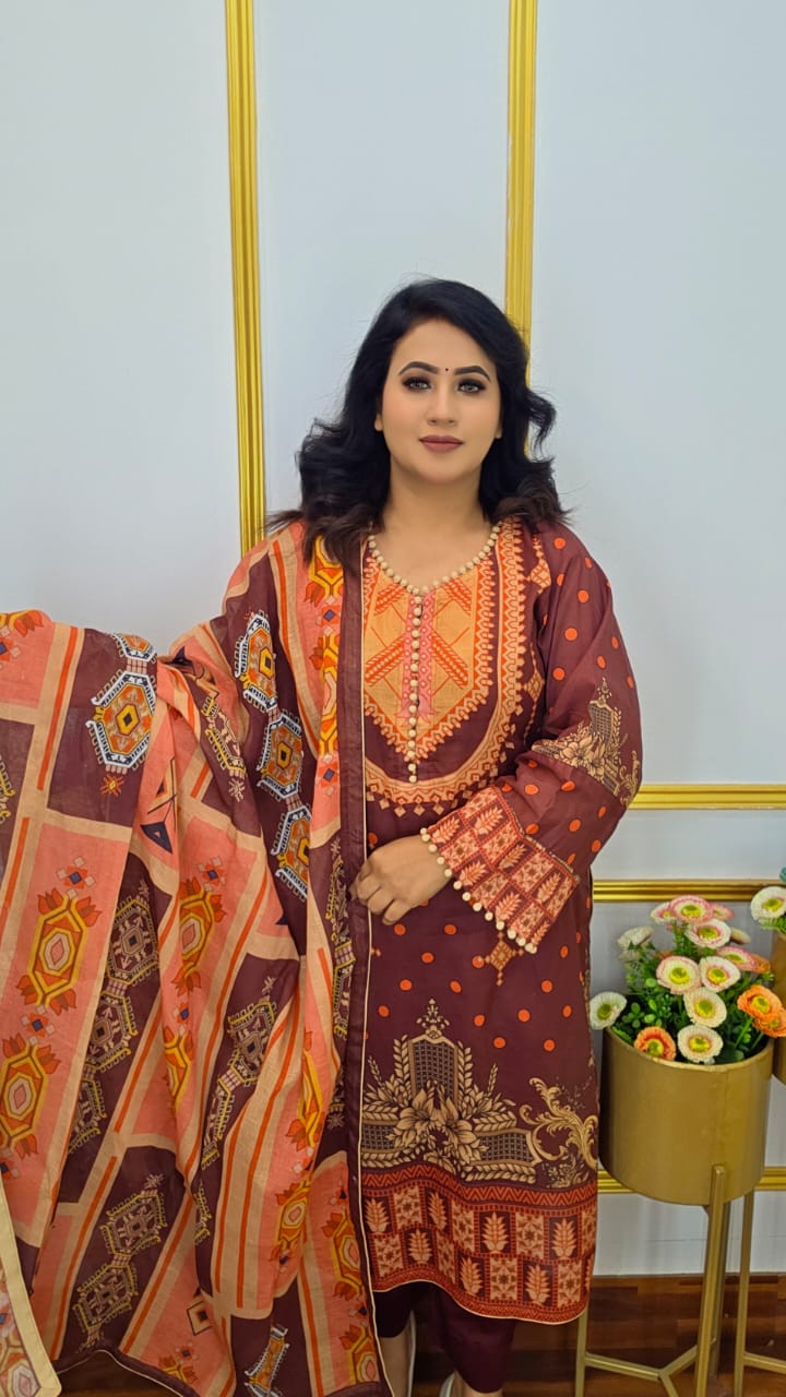 Unstitched Three Piece