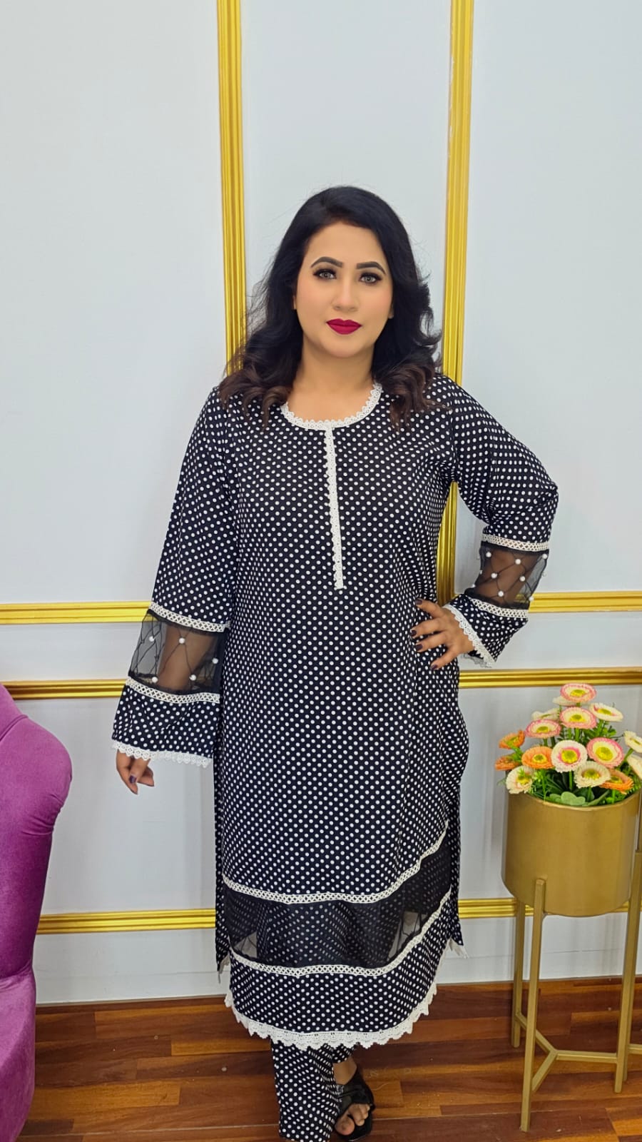 বল প্রিন্ট কো-অর্ডস সেট | Ball Print Co-ords Set | Shopping Zone BD | Style #G1750BC