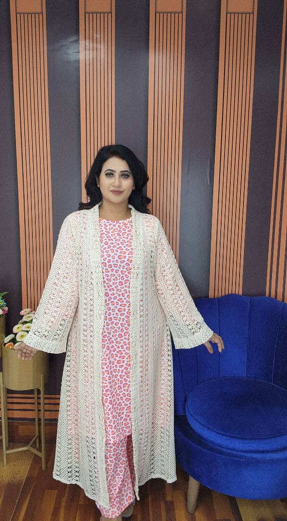 Long Shrug for Women – Premium Net Fabric