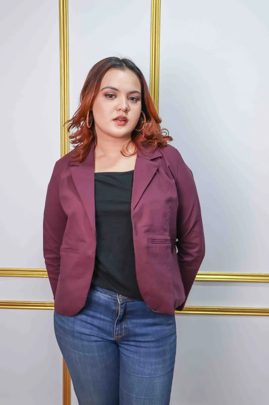 Premium Gabardine Short Blazer – Trendy Elegant Daily Wear