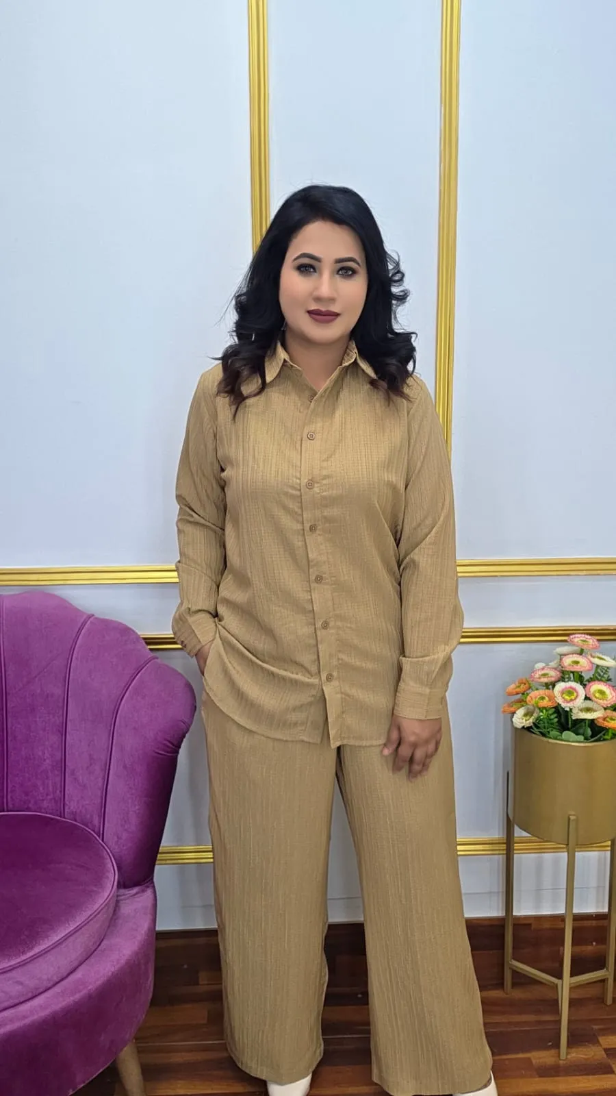 Premium Pop Georgette Co-Ords Set for Women