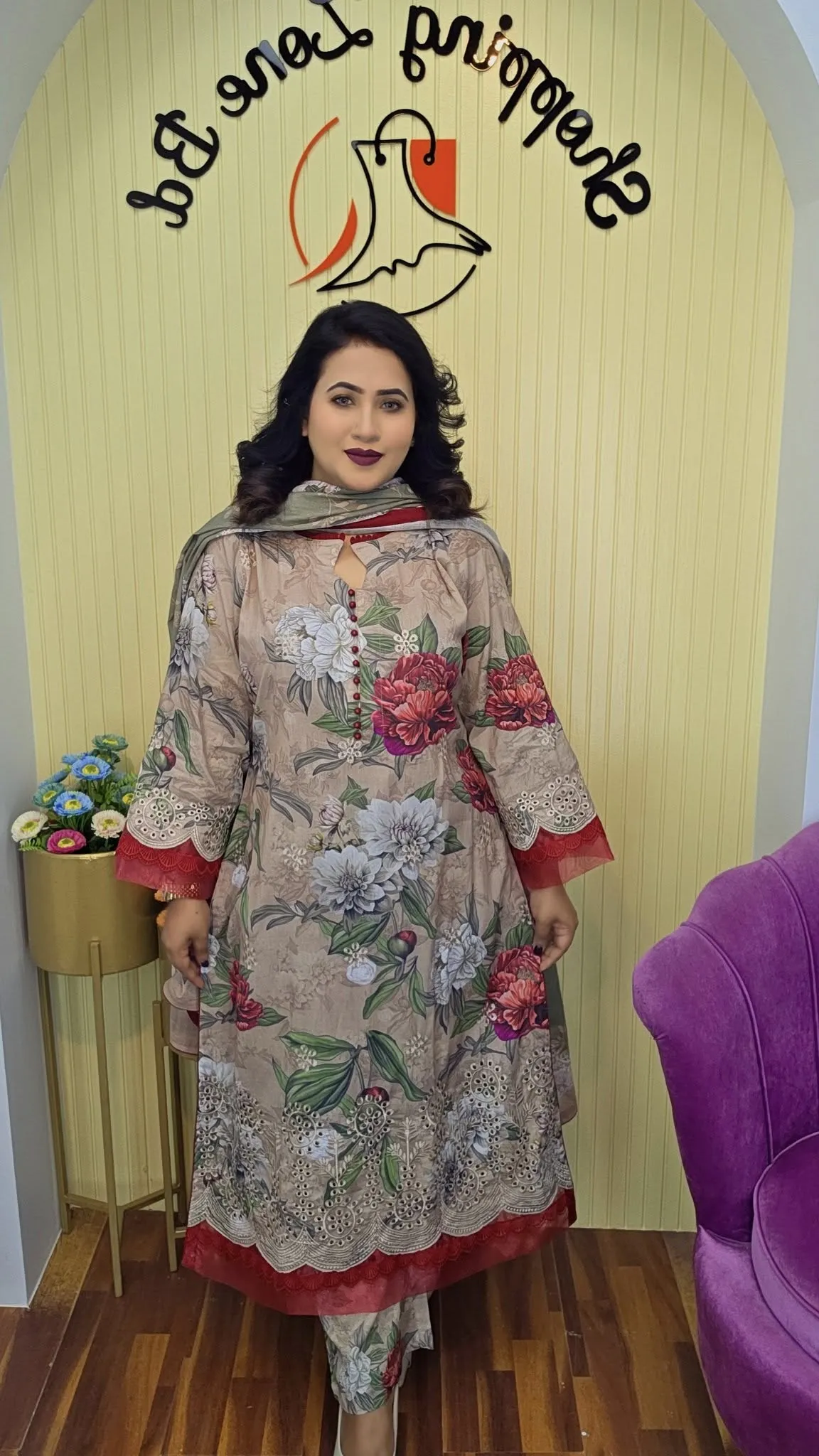 Luxury Cotton Ready Three Piece Set