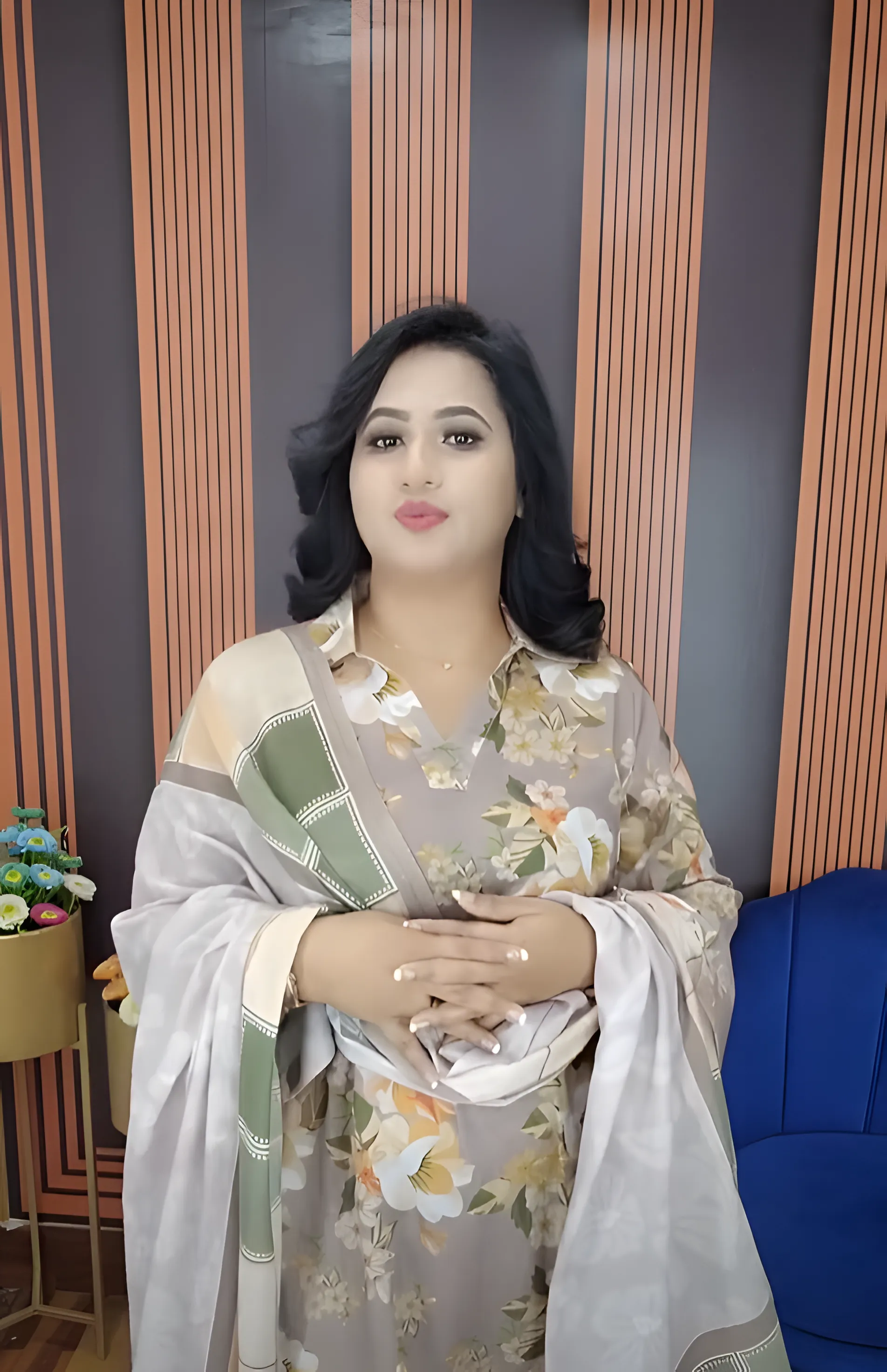 Floral Print Unstitched Three Piece