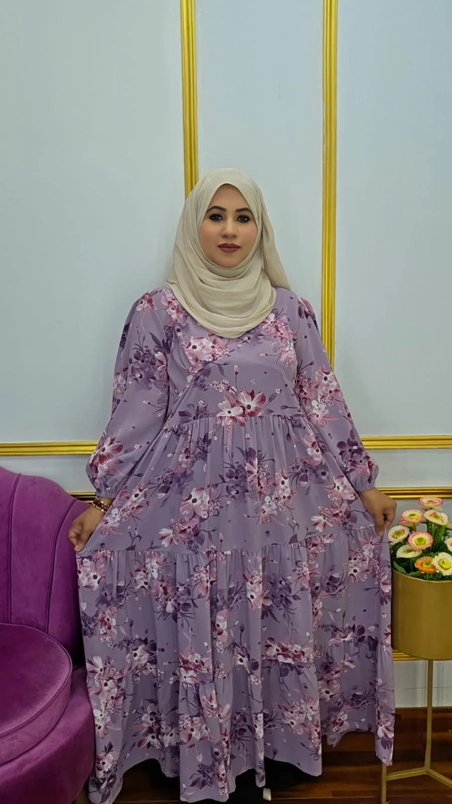 Premium Soft Malai Georgette Long Gown