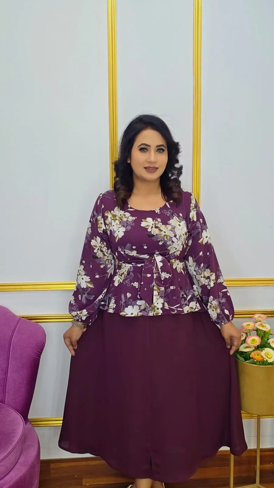 Premium Midi Gown for Women