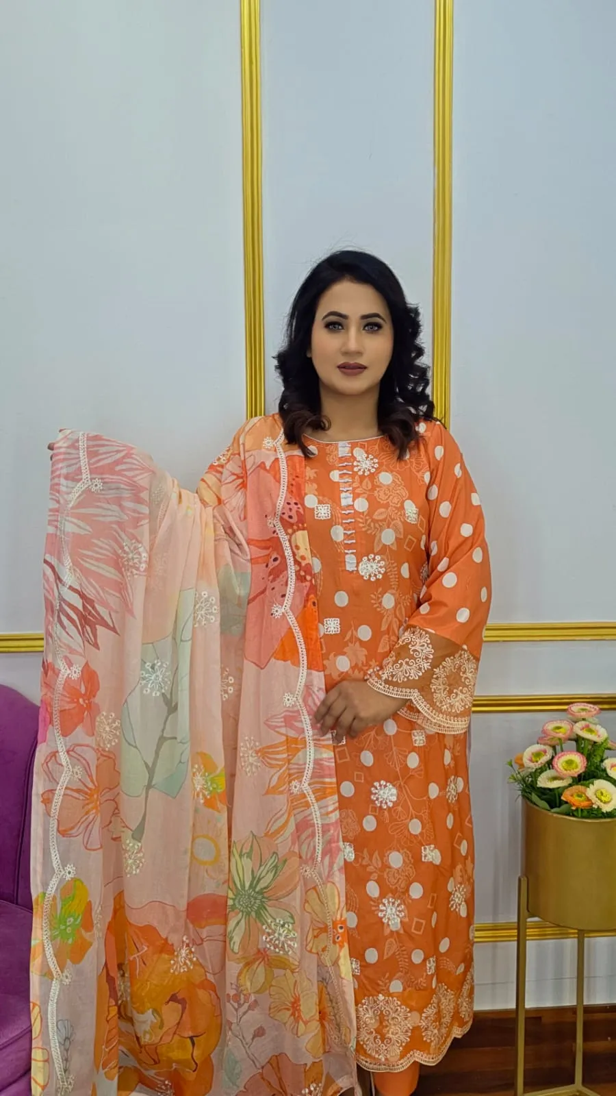 Luxury Cotton Unstitched Three Piece