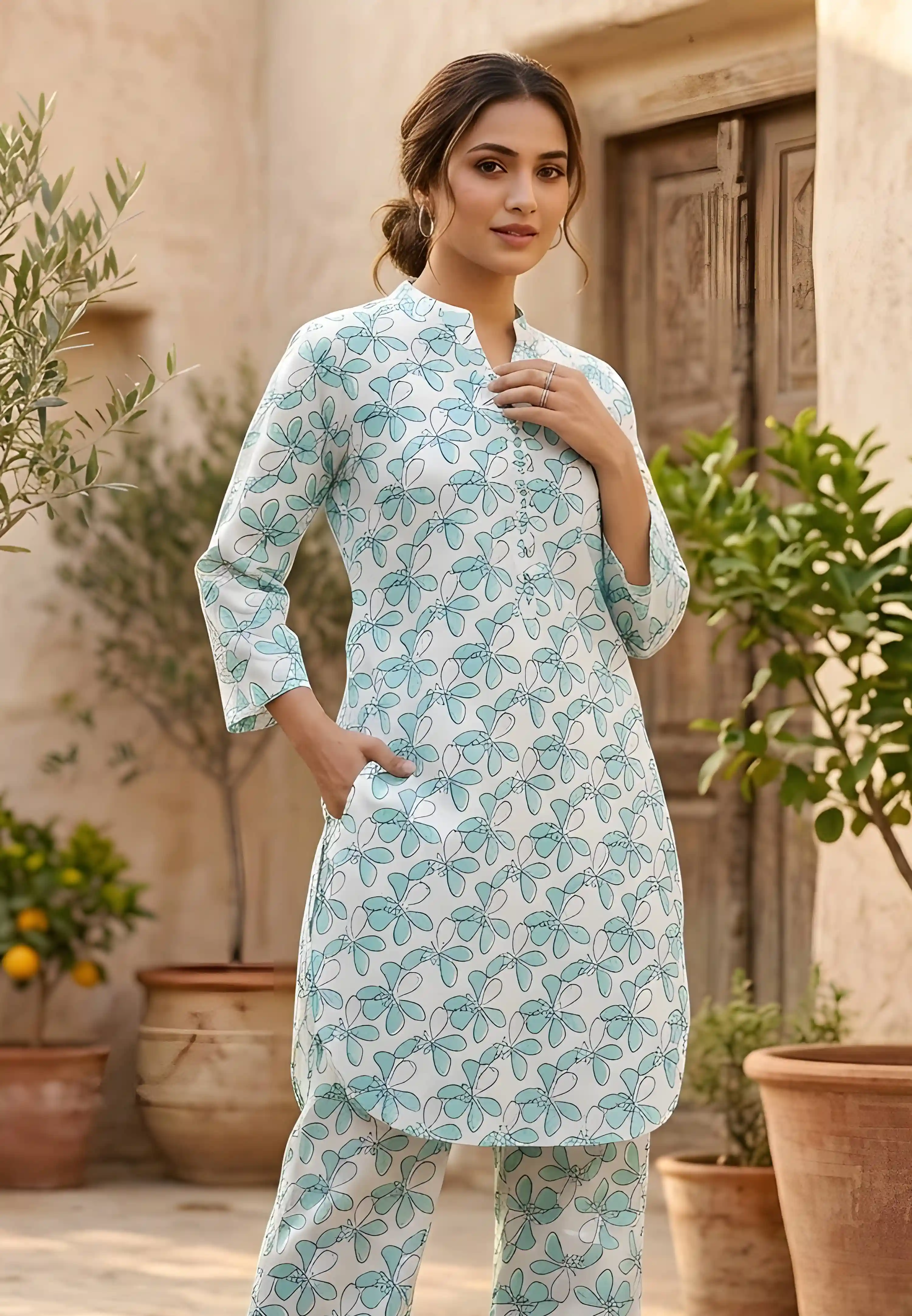 Viscose Cotton Co-Ord Set