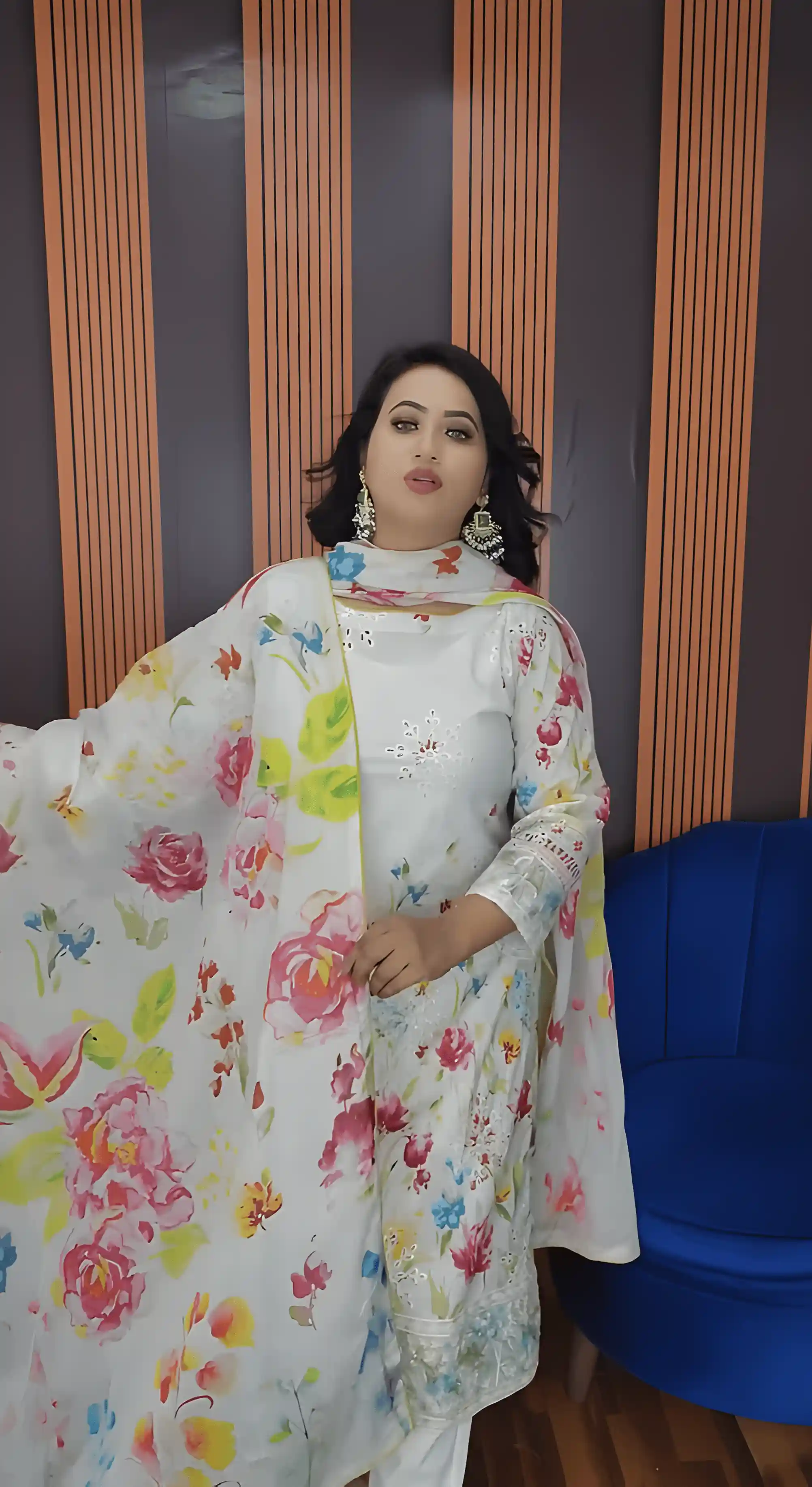 Pure Cotton Ready Three Piece