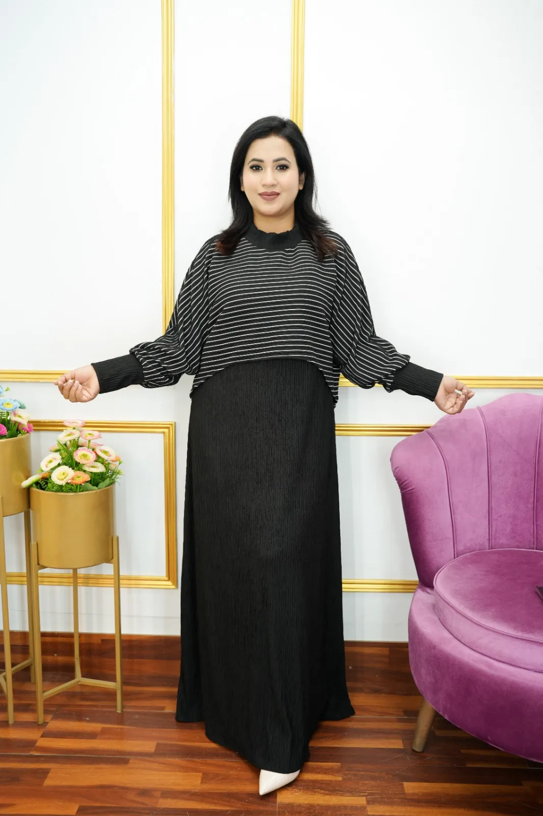 Imported Thai Cape Gown Two-Piece Set