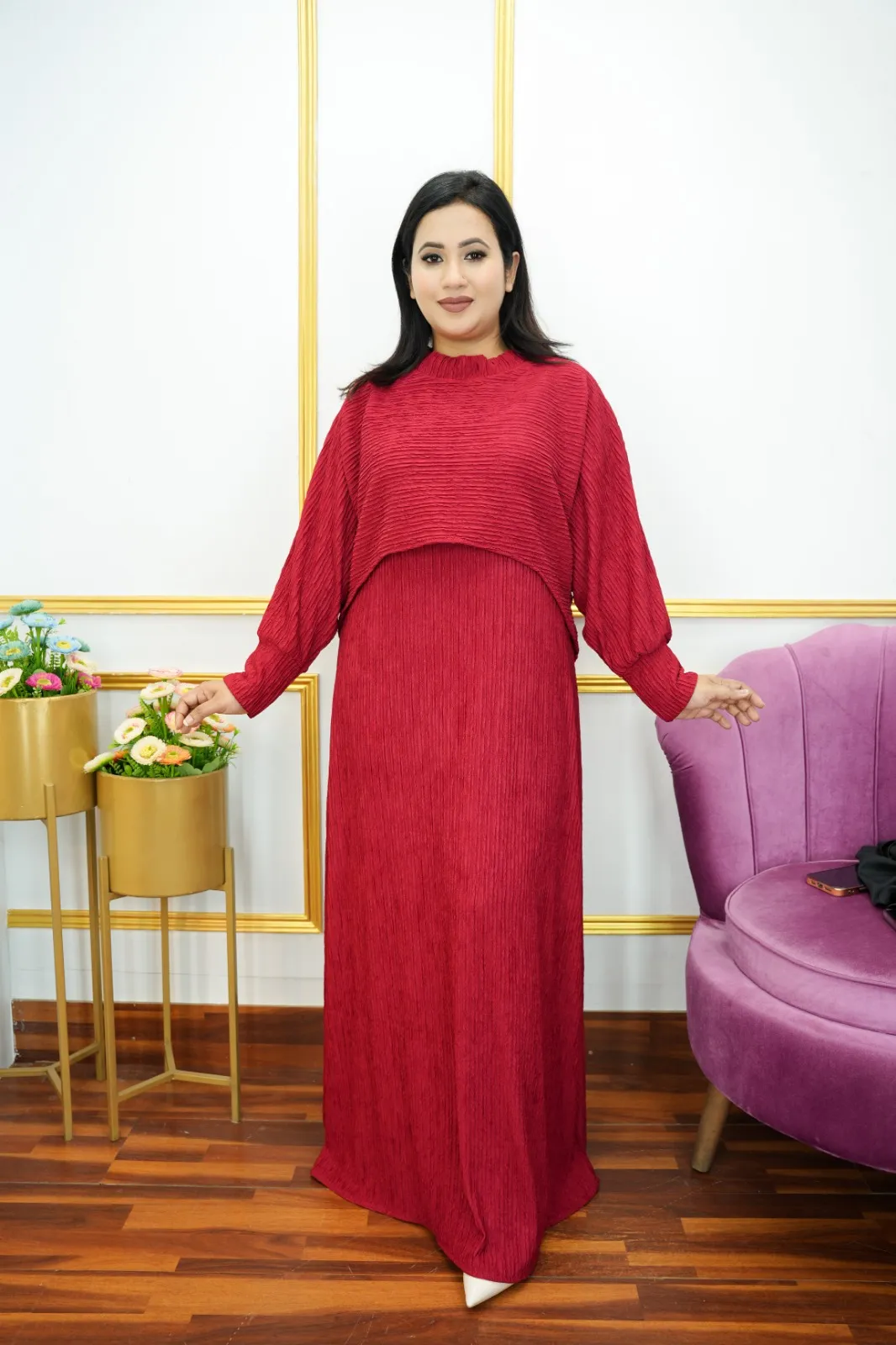 Trendy Thai Cape Gown