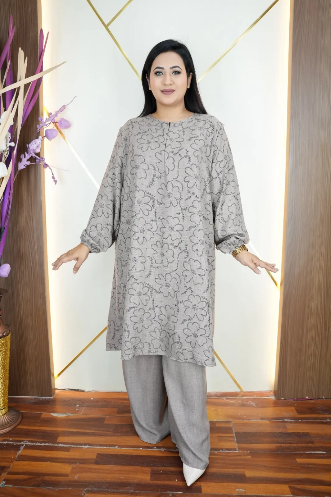 Thai Imported Co-Ords – Full Sleeve Viscose Cotton Shirt Pant Set