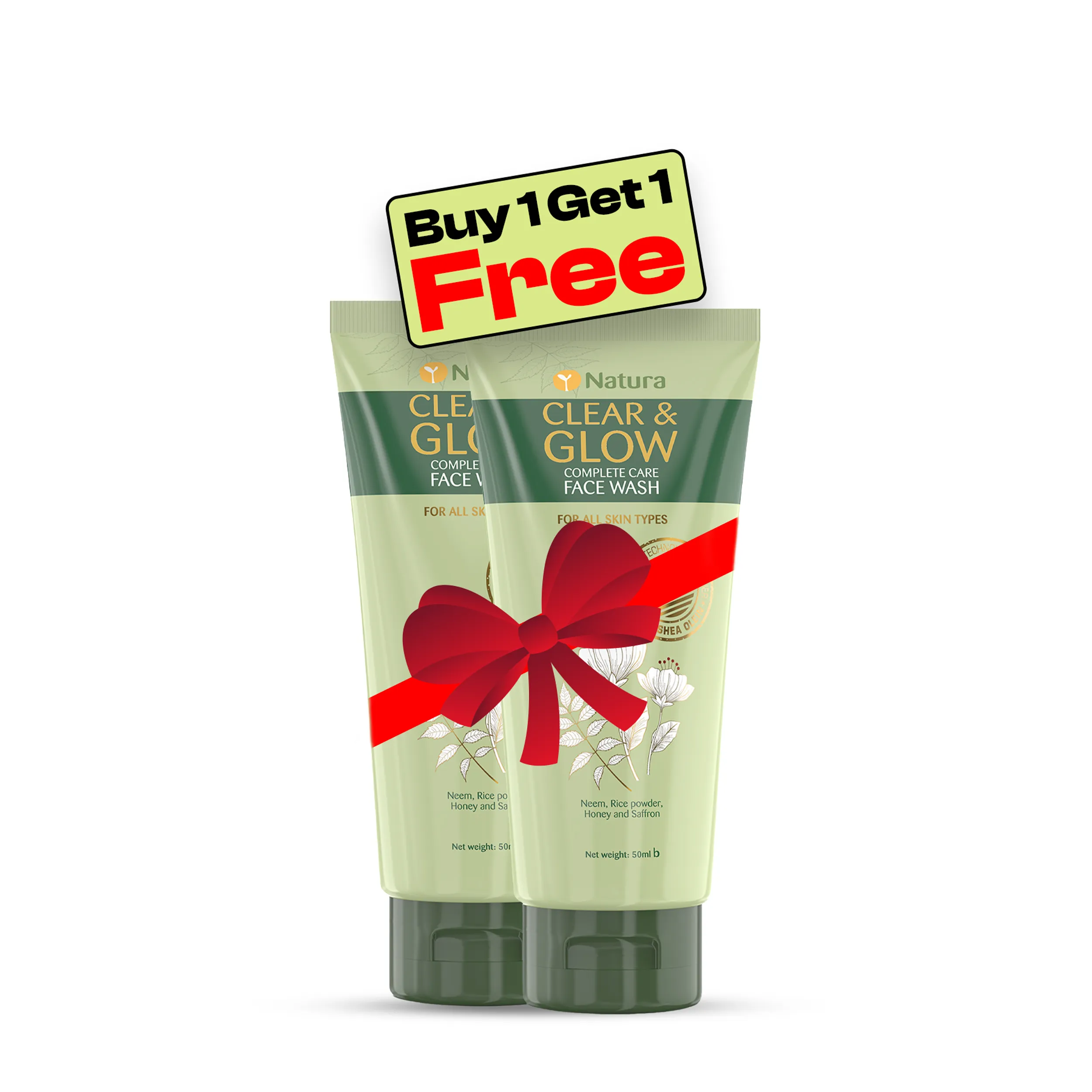 Natura Complete Care Face Wash 50 ml (Buy 1 Get 1)
