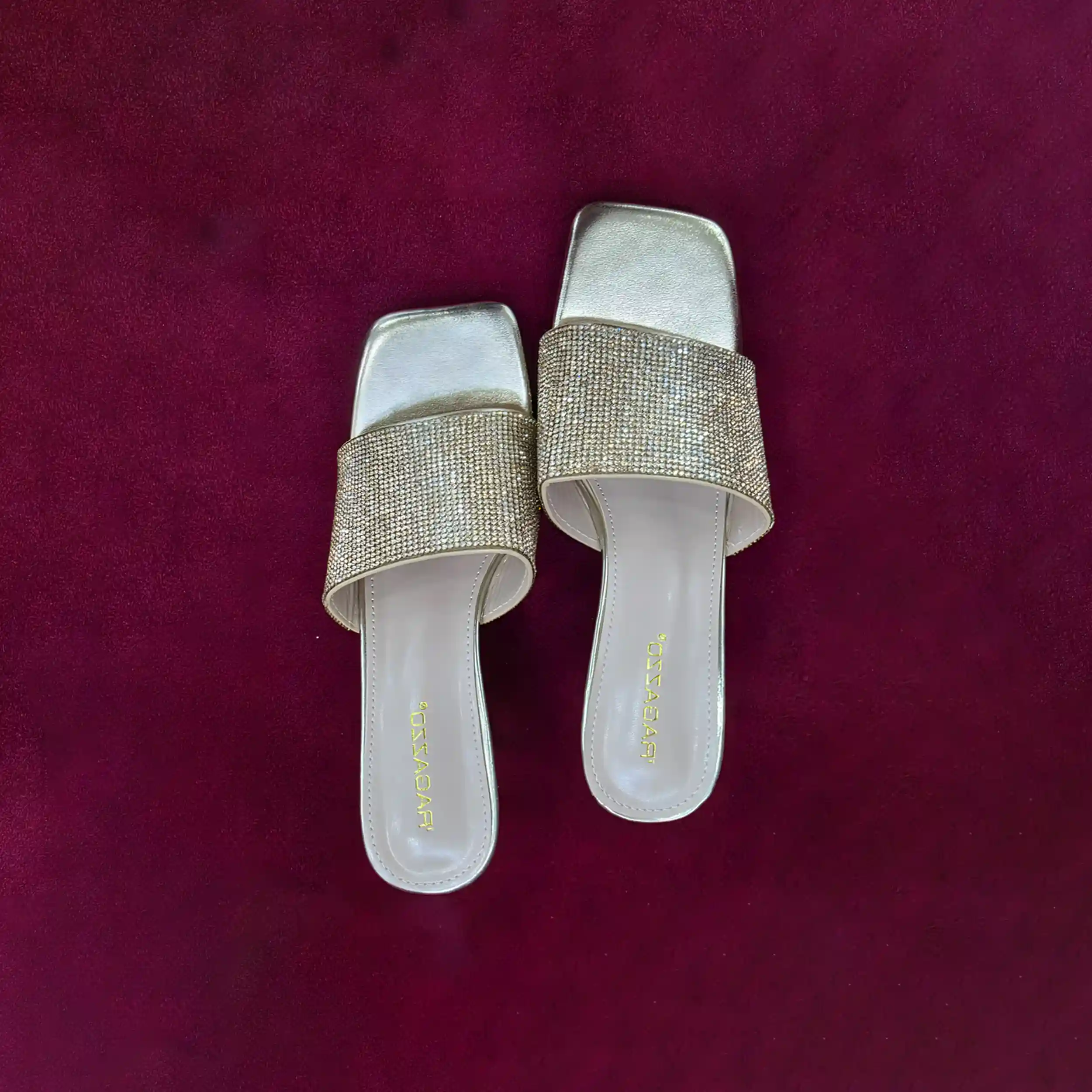 Ladies Shoes Gold Color – Stylish Free Size Comfort