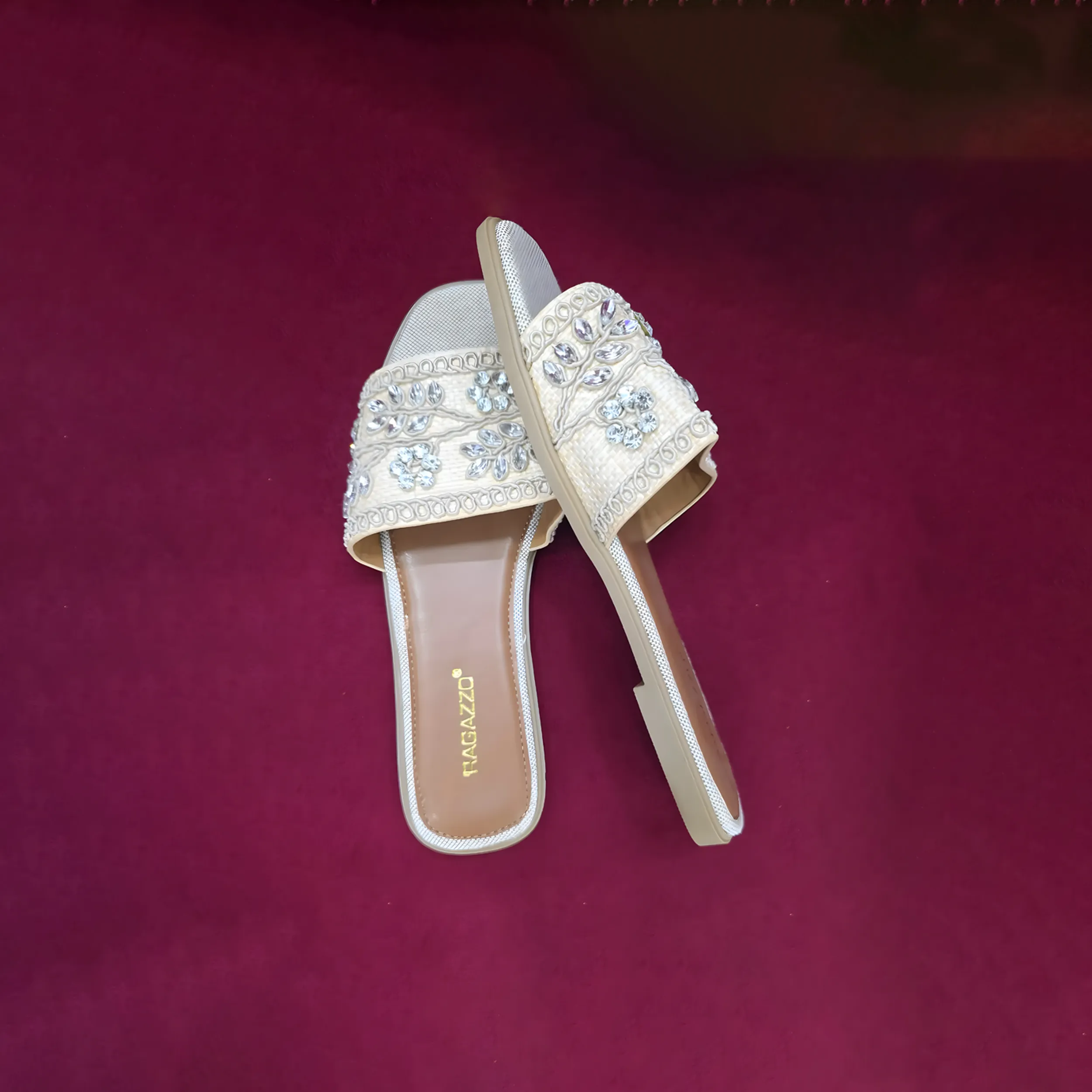 Thai Imported Ladies Cream Shoes