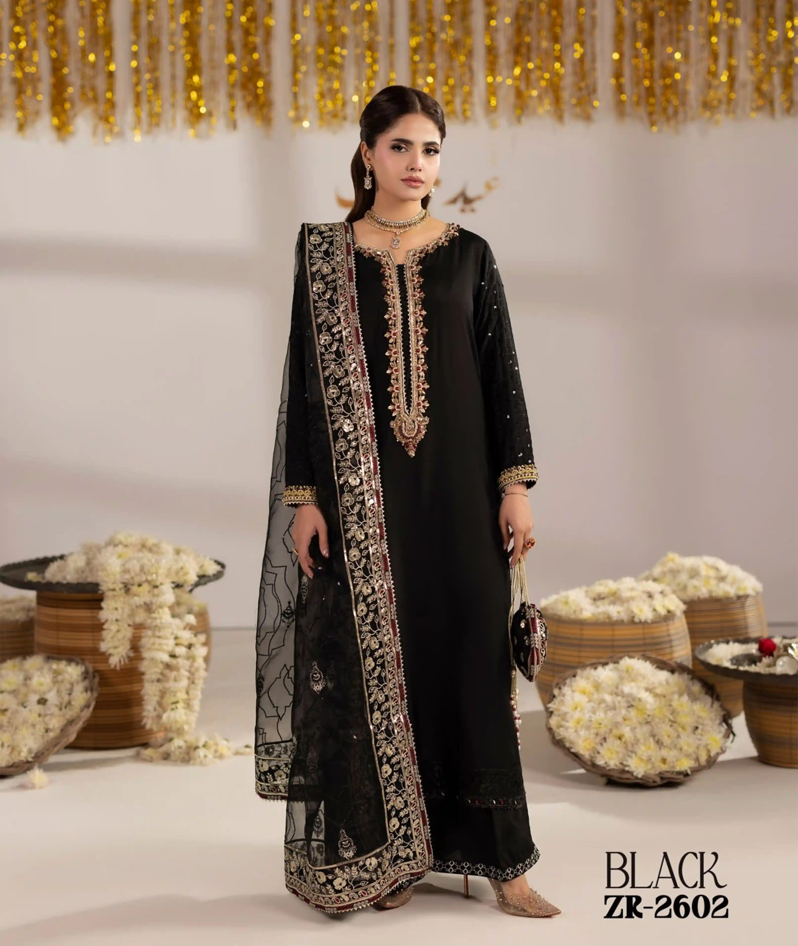Pakistani Raw Silk Ready Three Piece Set