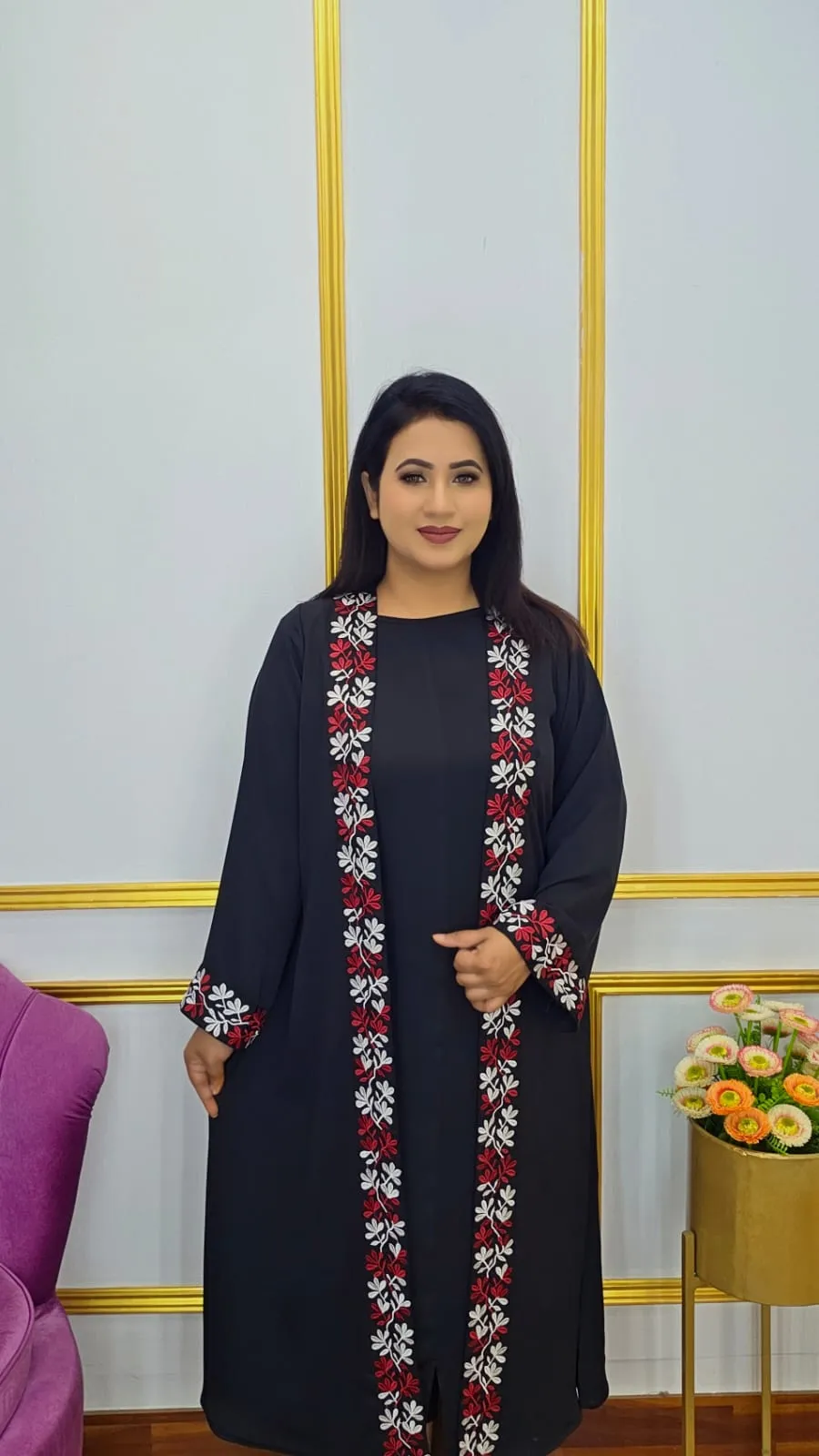 Women Dubai Cherry Single Shrug