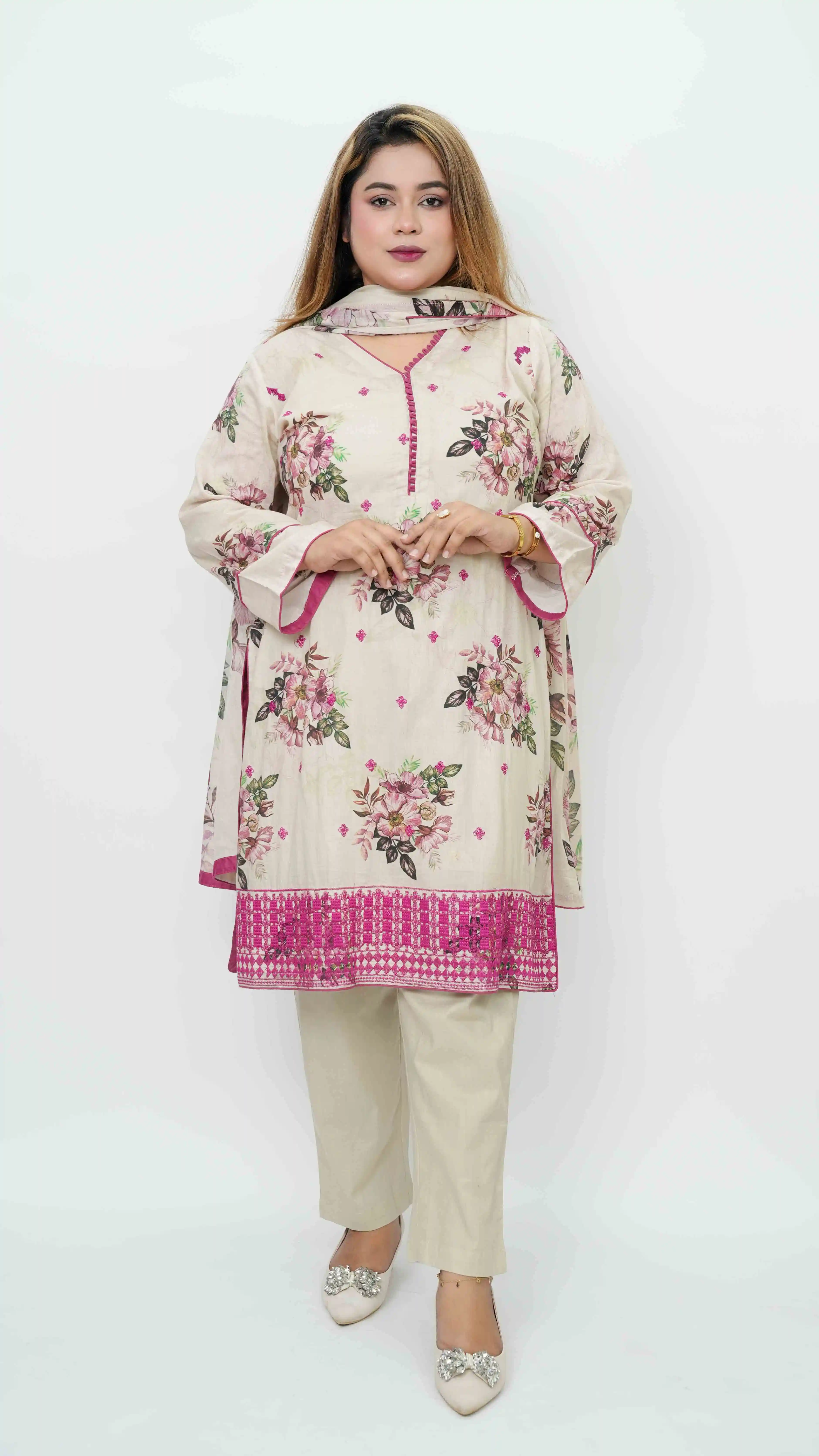Ready Three Piece Salwar Kameez Set