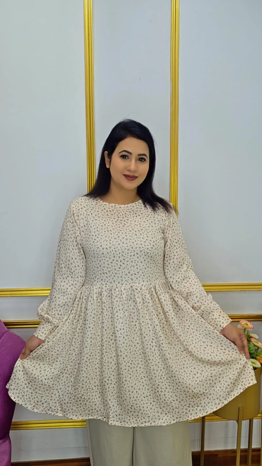 Premium Georgette Semi-Long Top