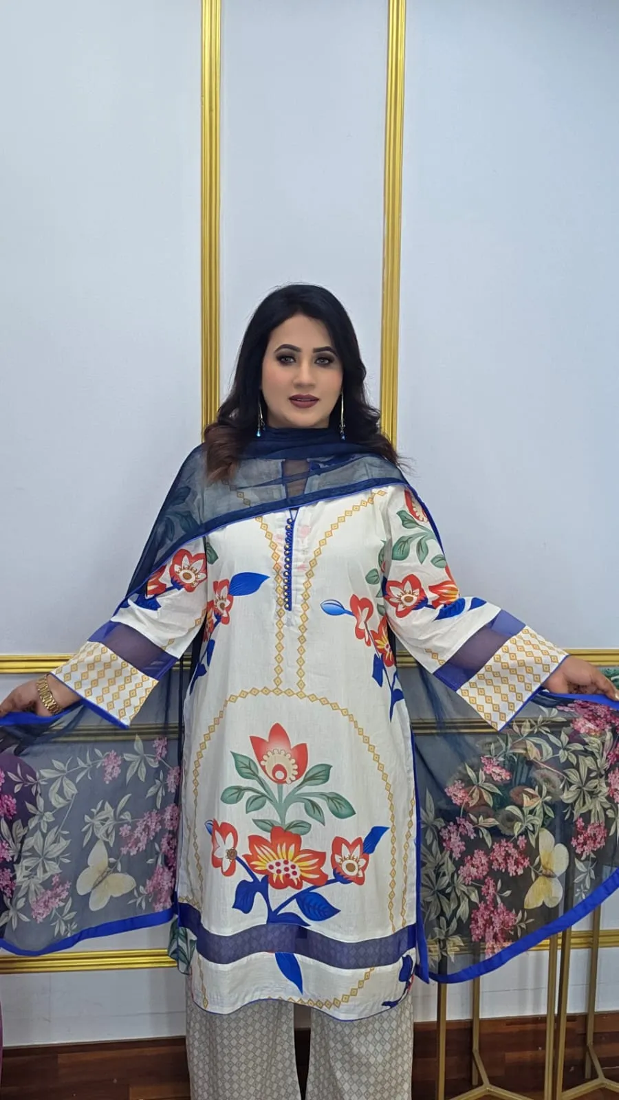 Luxury Cotton Ready Three Piece