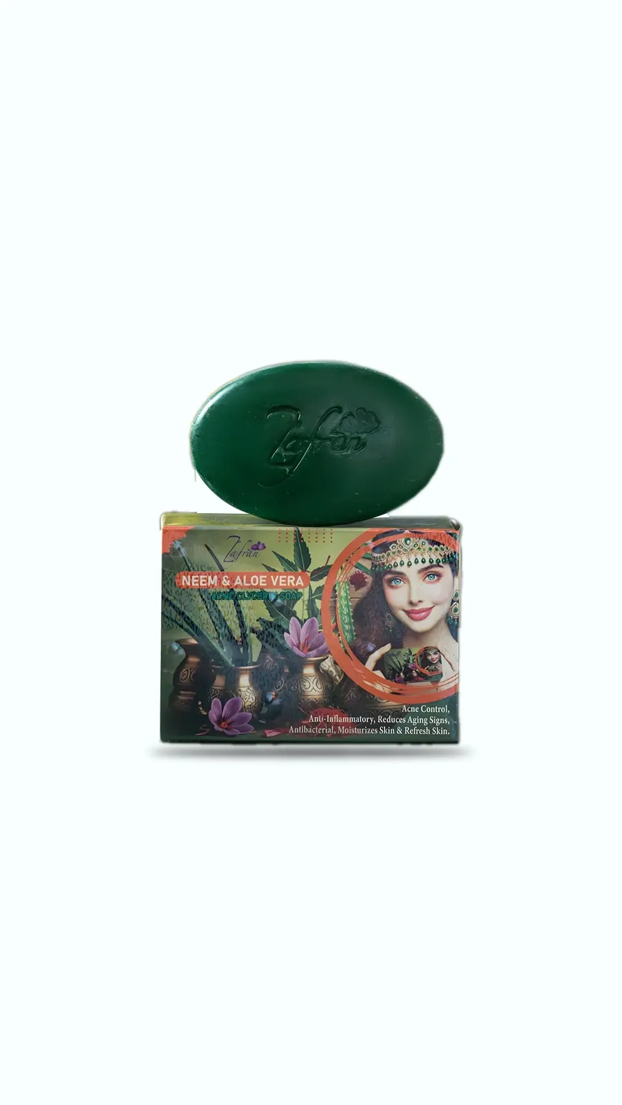 Zafran Neem - Aloe Vera Herbal Glycerin Soap