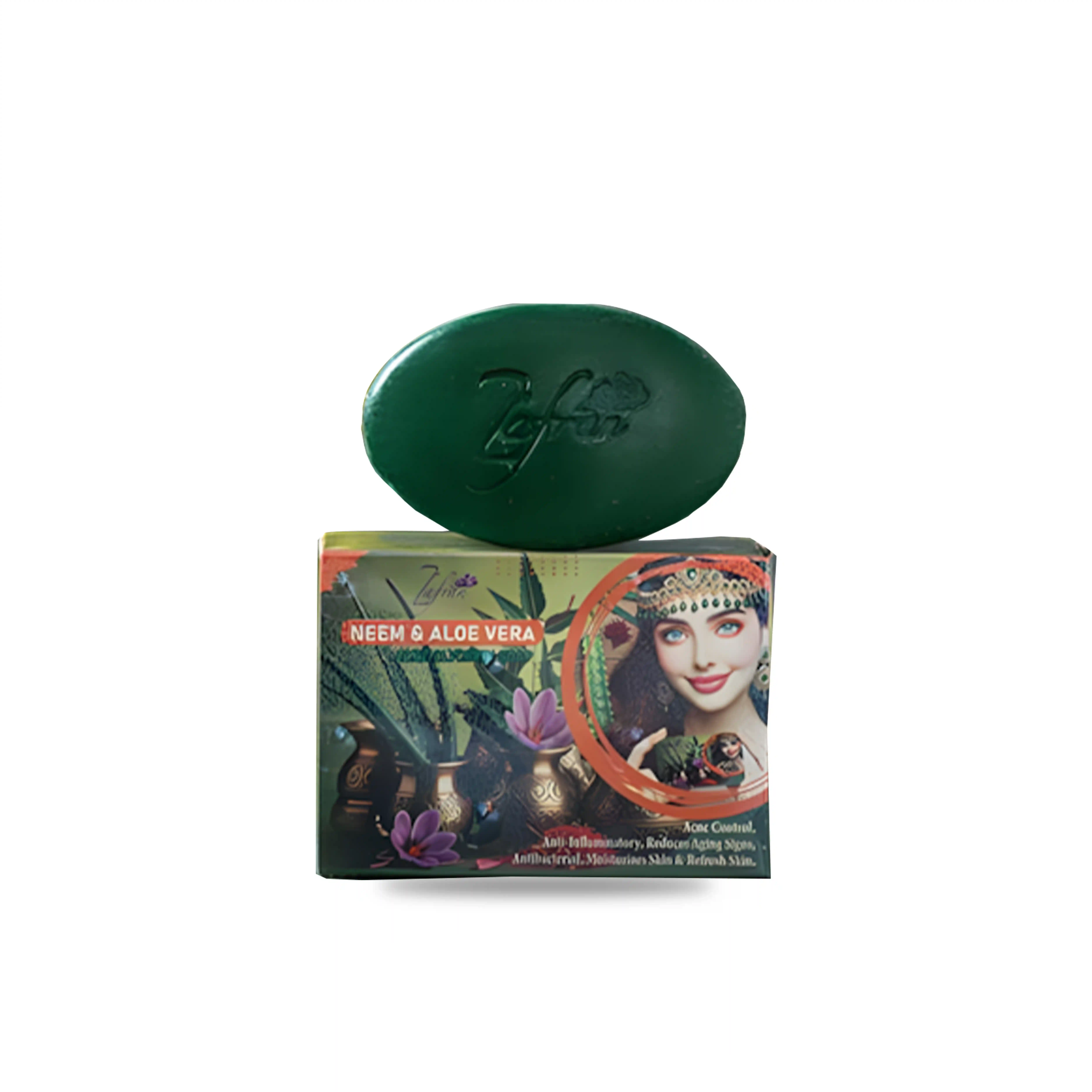 Zafran Neem - Aloe Vera Herbal Glycerin Soap