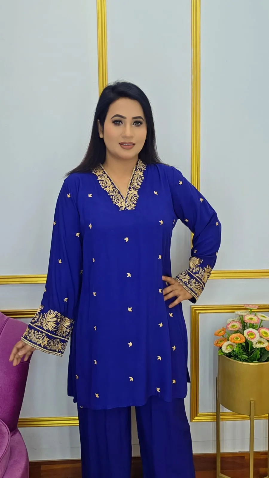 Co-Ord Set Elegant Embroidered Women’s Outfit