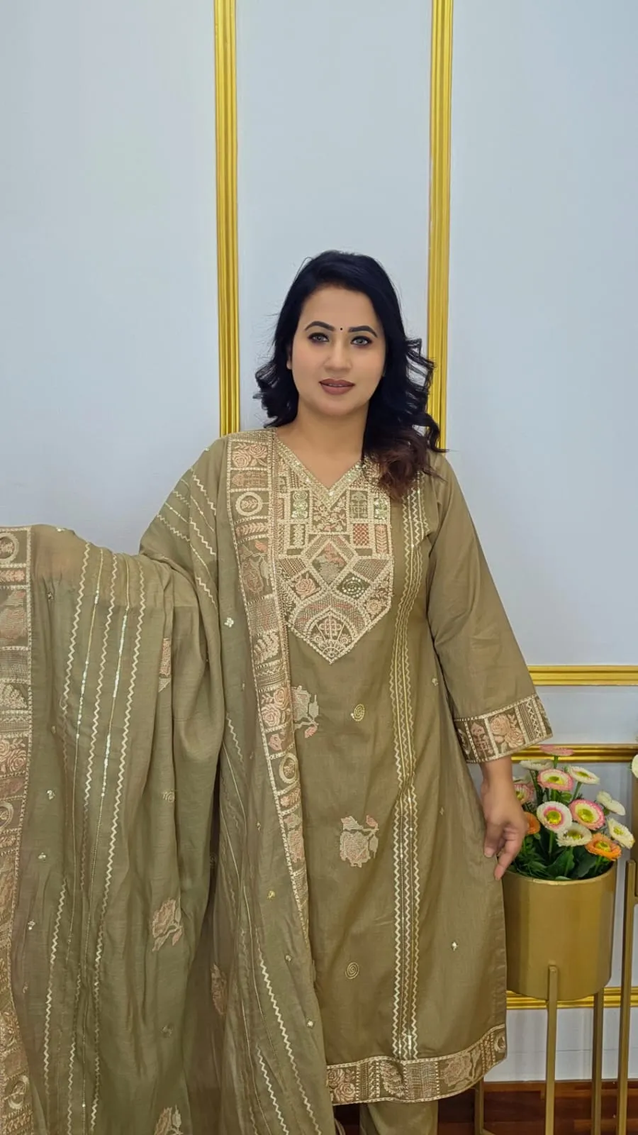 Luxury Cotton Unstitched Three Piece