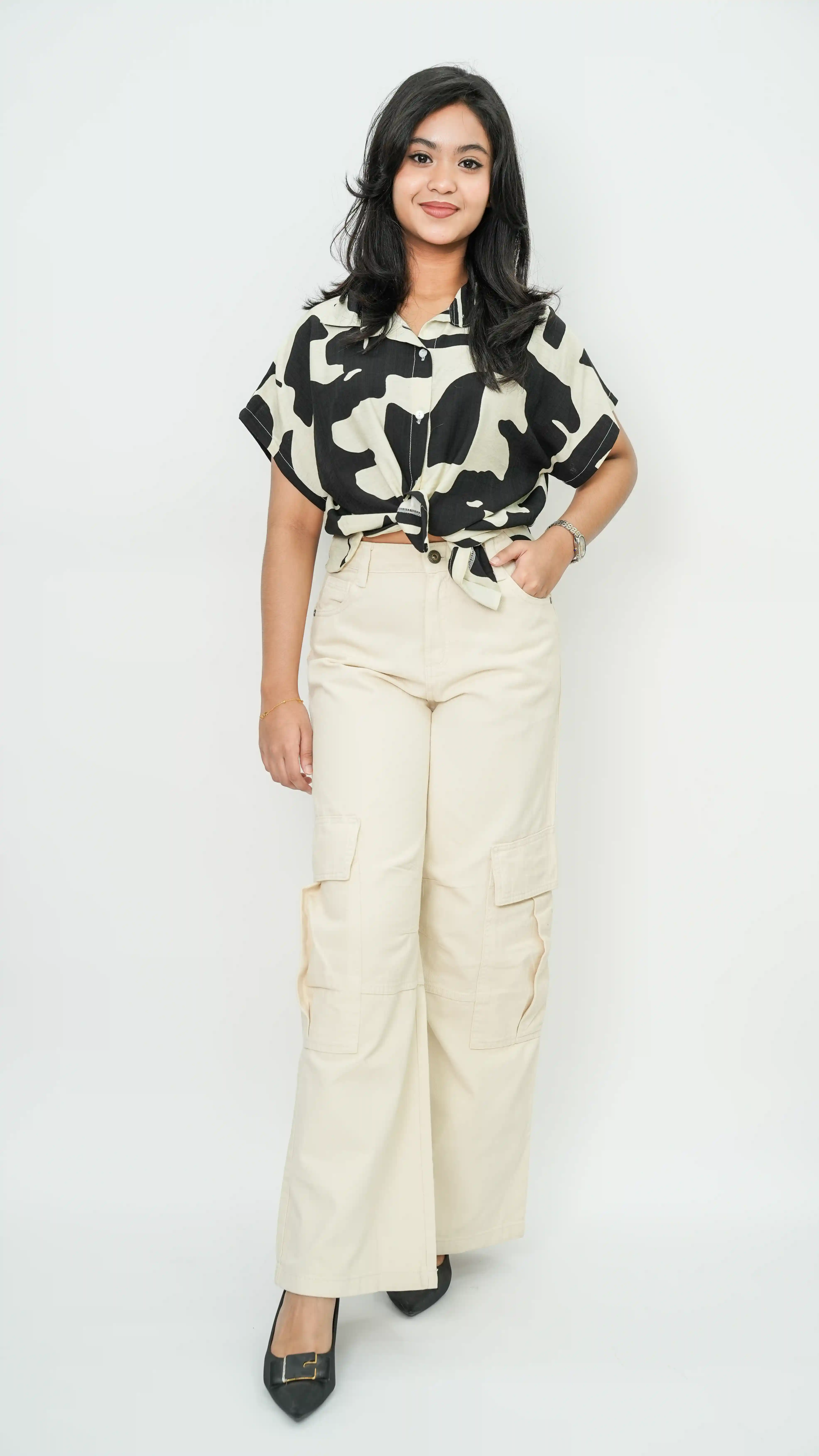 Women’s Denim Cargo Pant