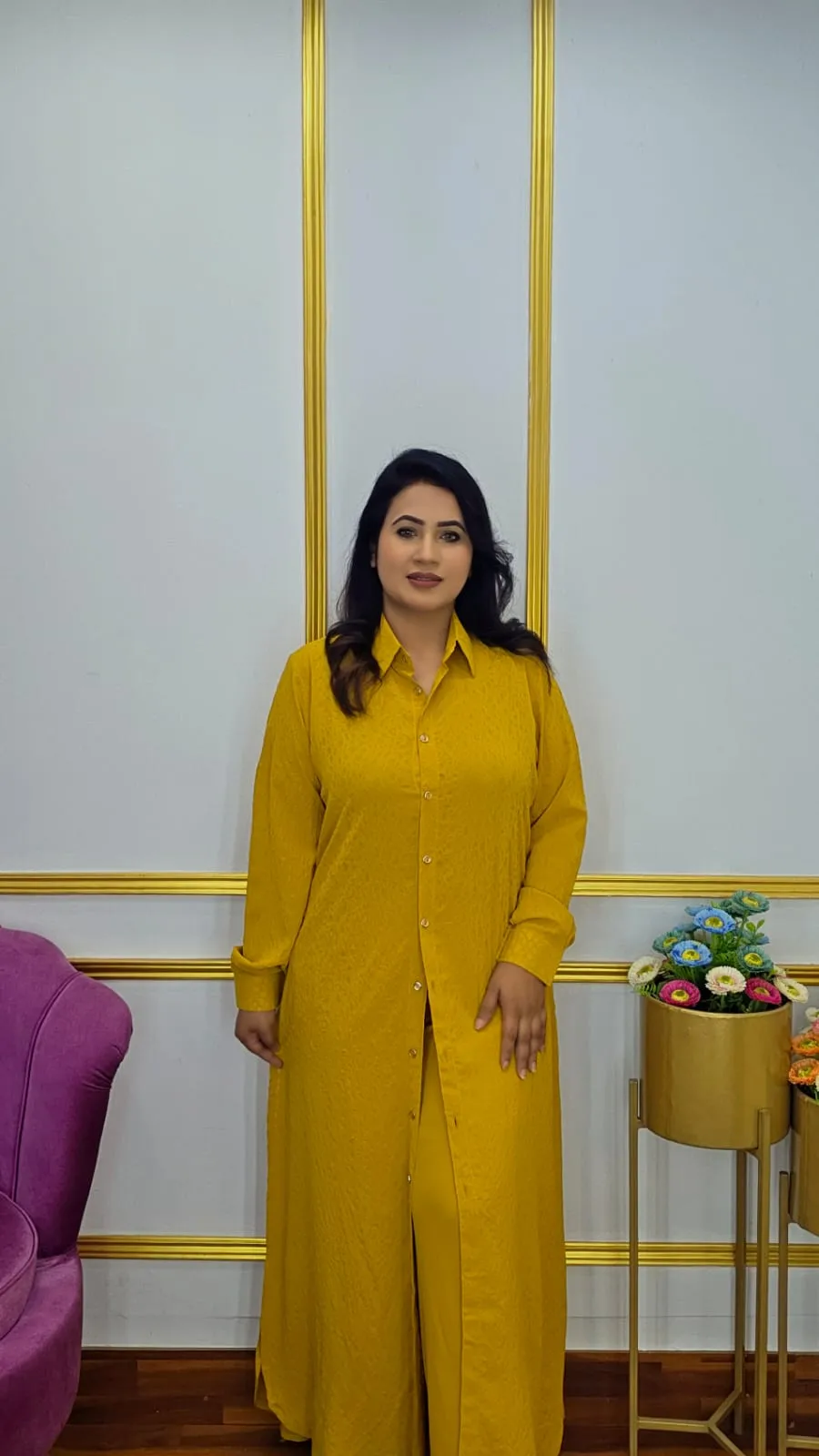 Three-In-One Georgette Co-Ord Set for Women