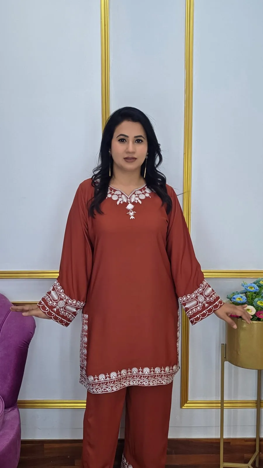 Premium Dubai Cherry Co-Ord Set for Women