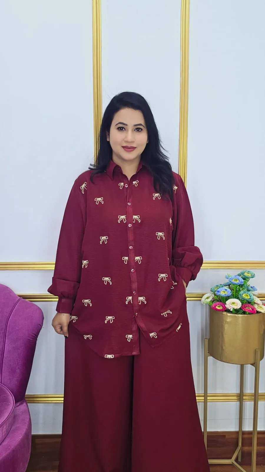 Imported Thai Co-ords Set – Embroidery Work