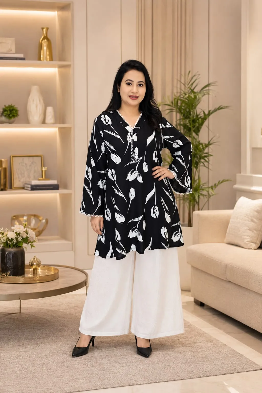 Semi-Long Tops – Imported Linen Fabric