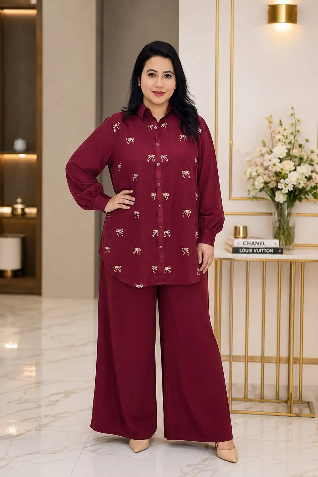 Imported Thai Co-ords Set – Embroidery Work