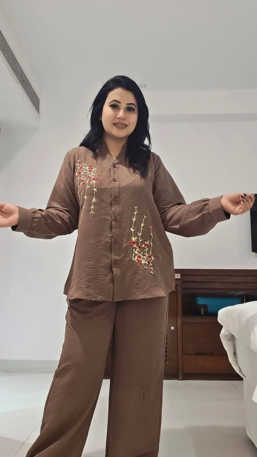 Elegant Korean Georgette Co-ords Set for Women