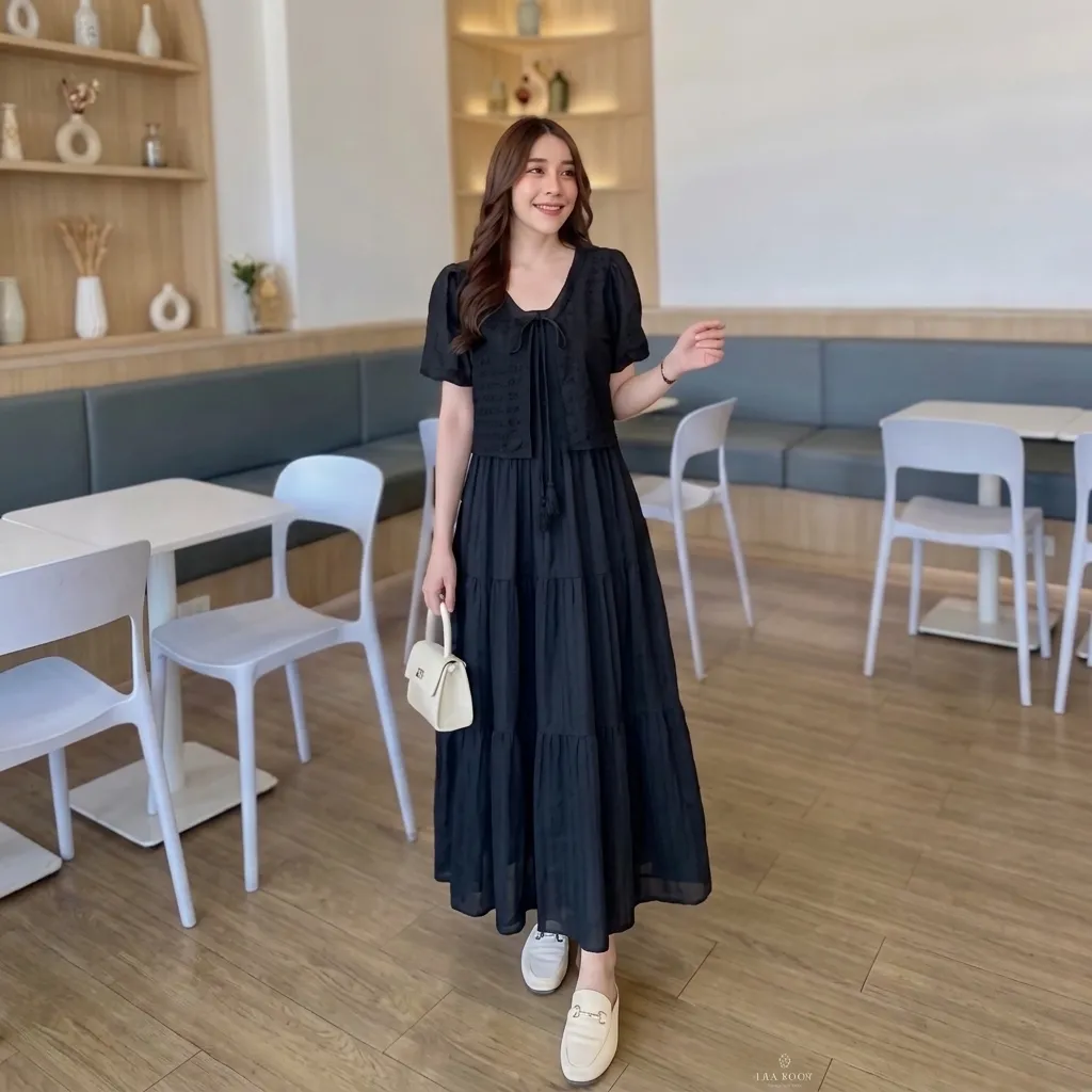 Thai Imported Sophisticated Charm Gown | Premium Elegant Dress for Women