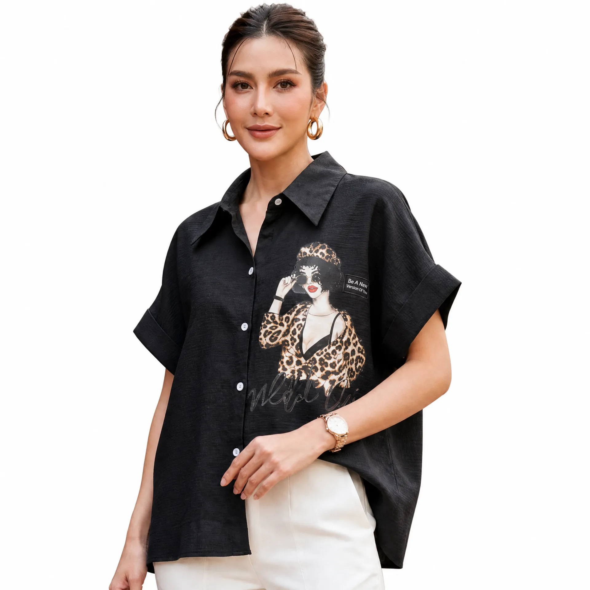Imported Thai Women’s Casual Shirt | Modern Trendy Free Size Top