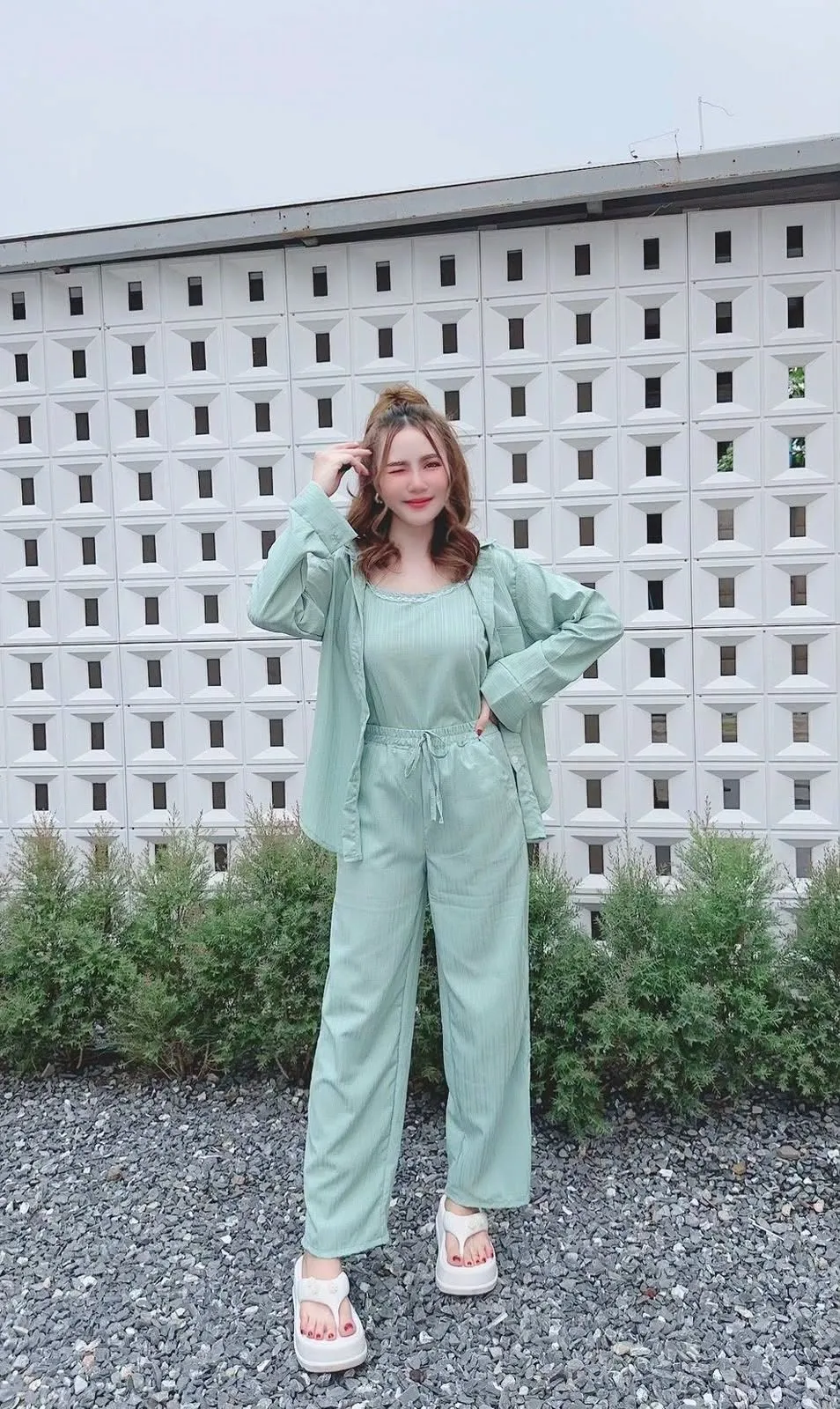 Imported Thai 2-Piece Shirt and Pant Co-ord Set - Edition PE