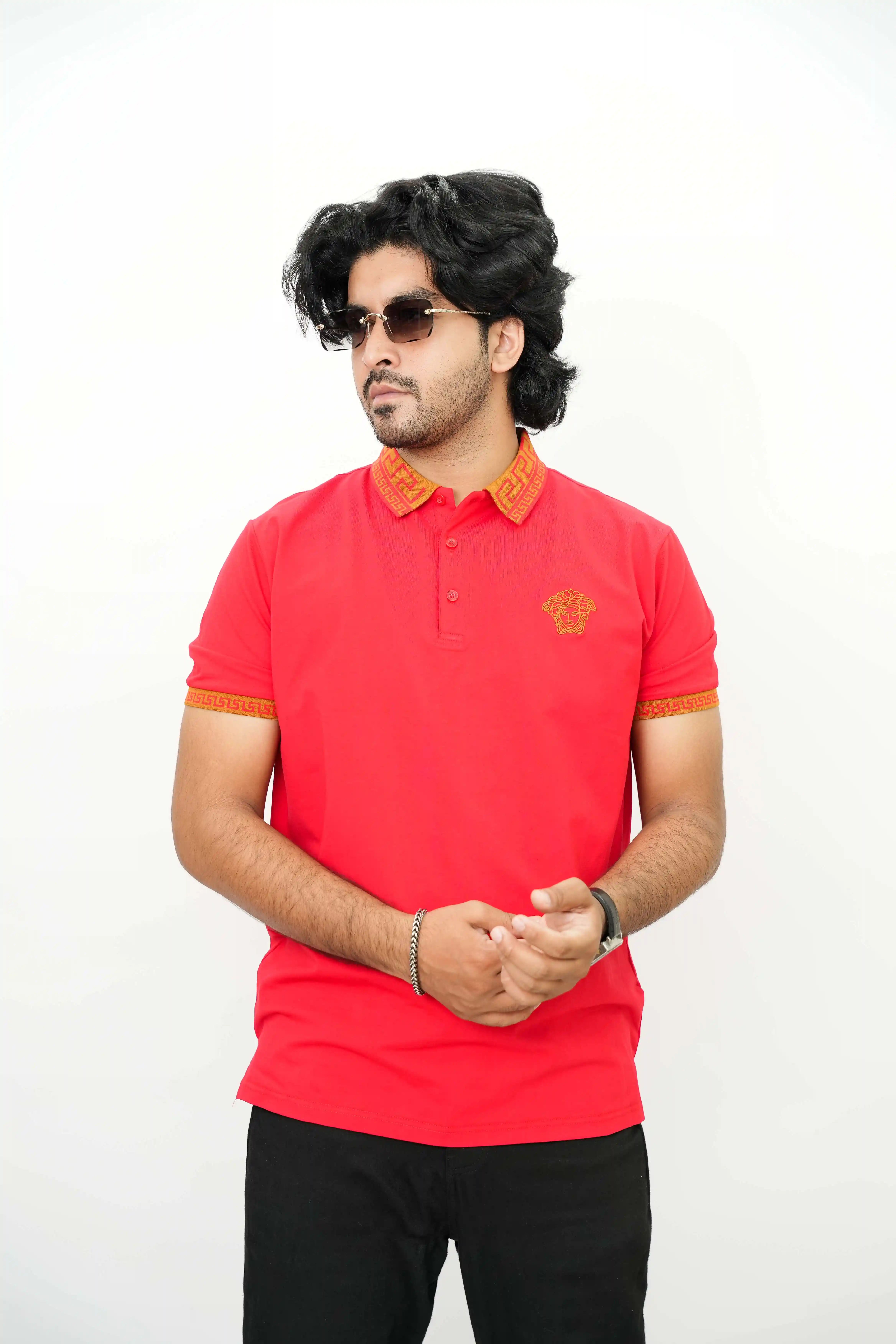 Imported Thai Premium T-Shirt Stylish Collar Printed Casual Men’s Wear