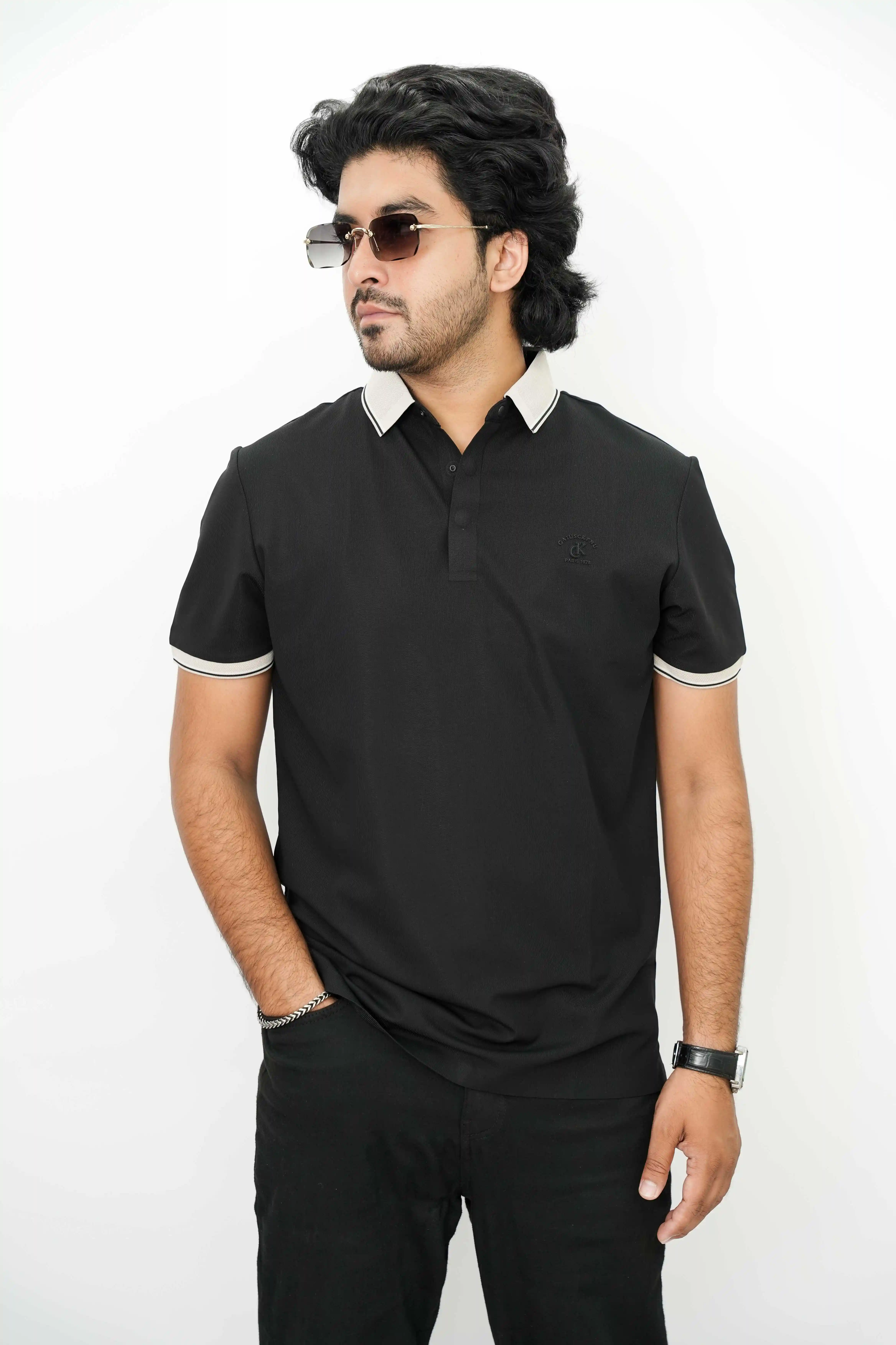Imported Thai Premium T-Shirt Stylish Collar Printed Casual Men’s Wear