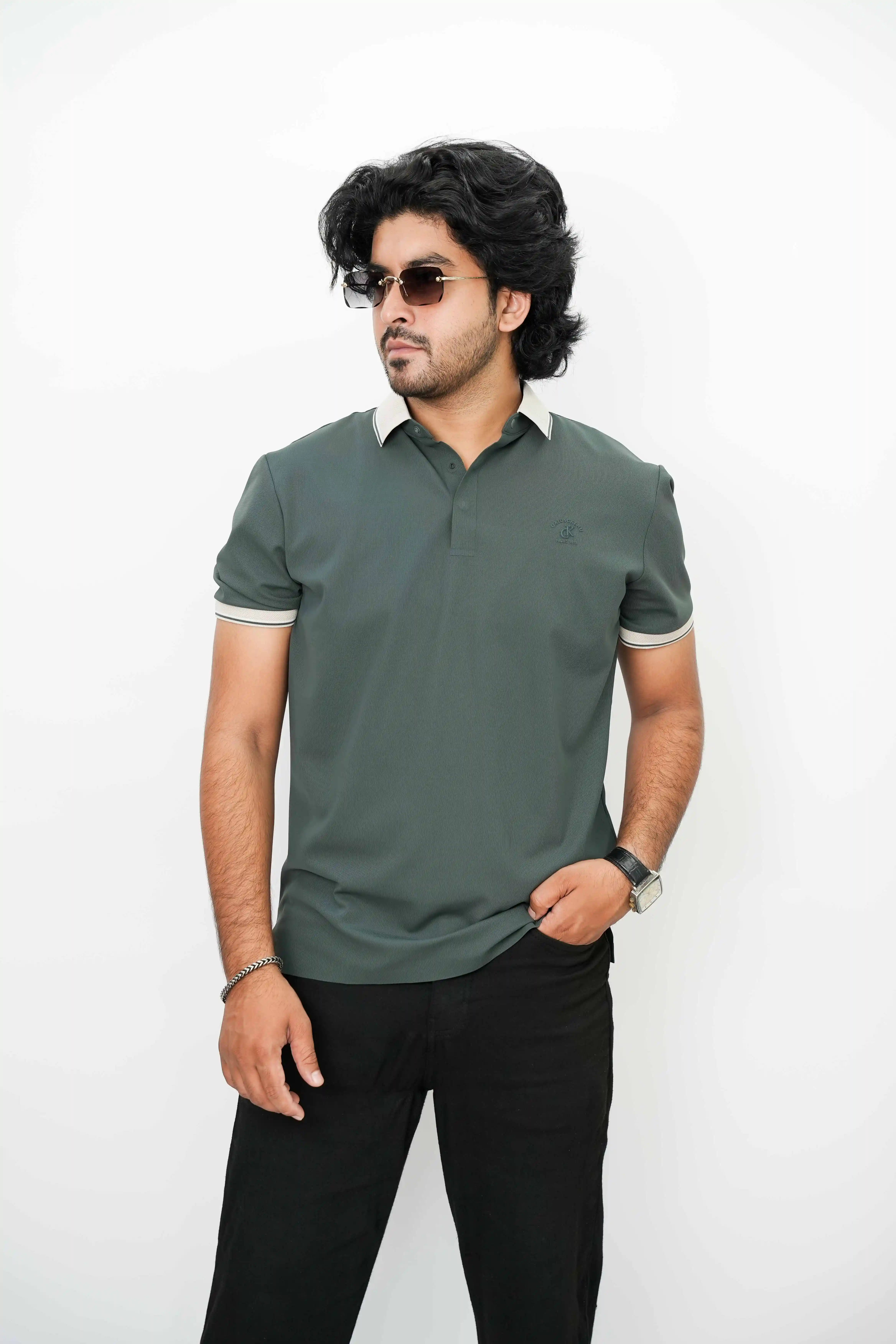 Imported Thai Premium T-Shirt Stylish Collar Print Comfortable Casual Wear