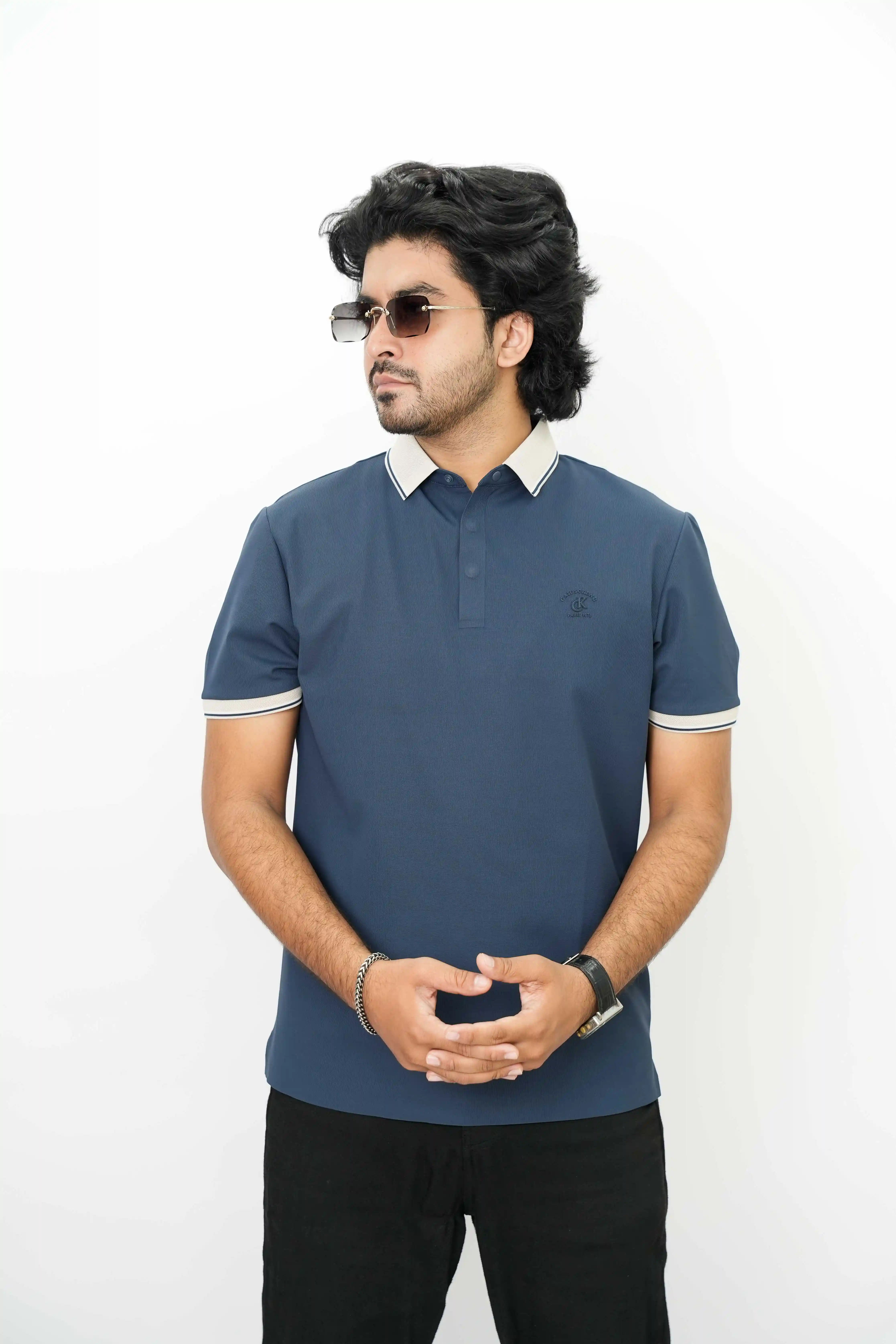 Imported Thai Premium T-Shirt Smart Collar Print Casual Men’s Wear